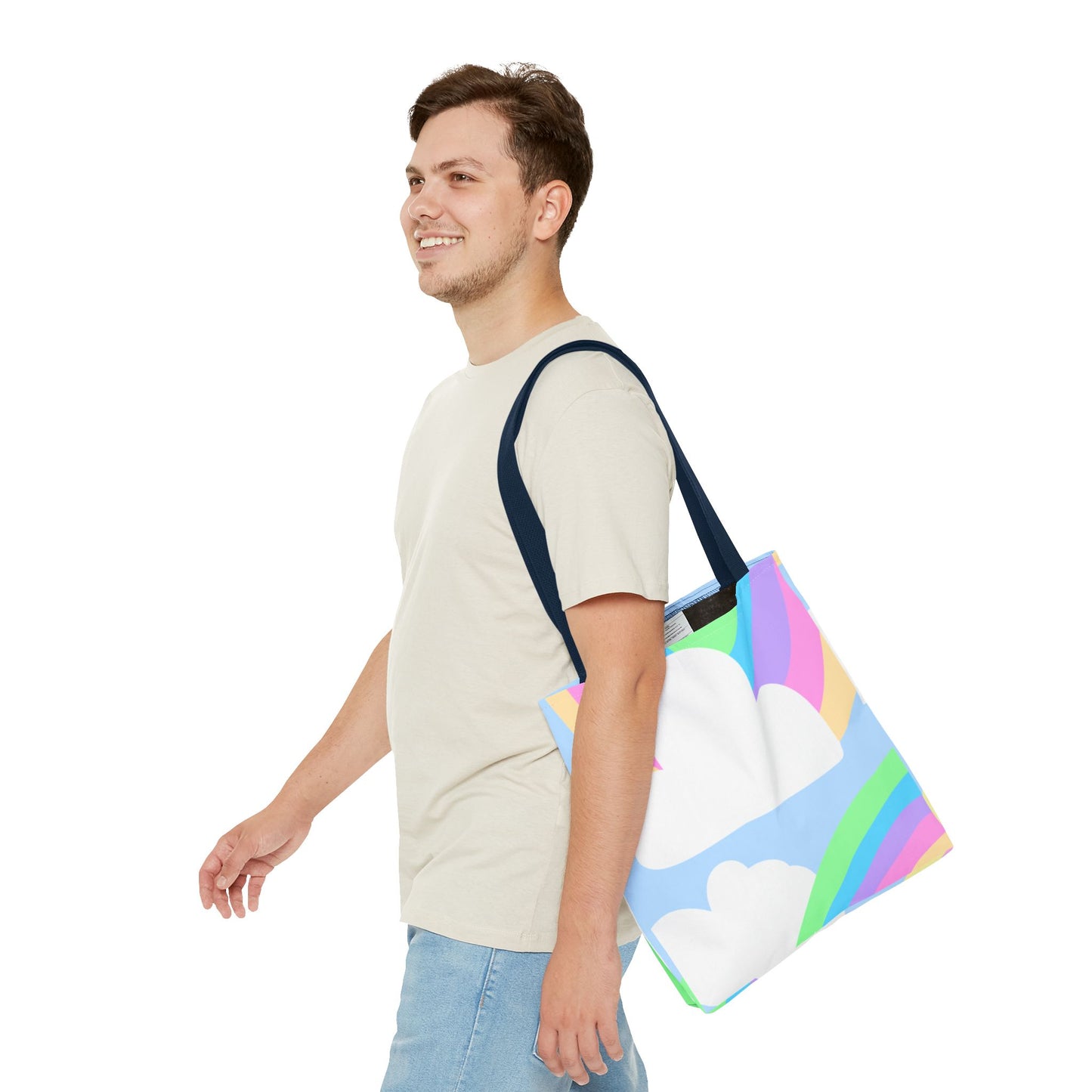Pastel Rainbows & Clouds Tote - "Soft, Sweet, and Dreamy!"