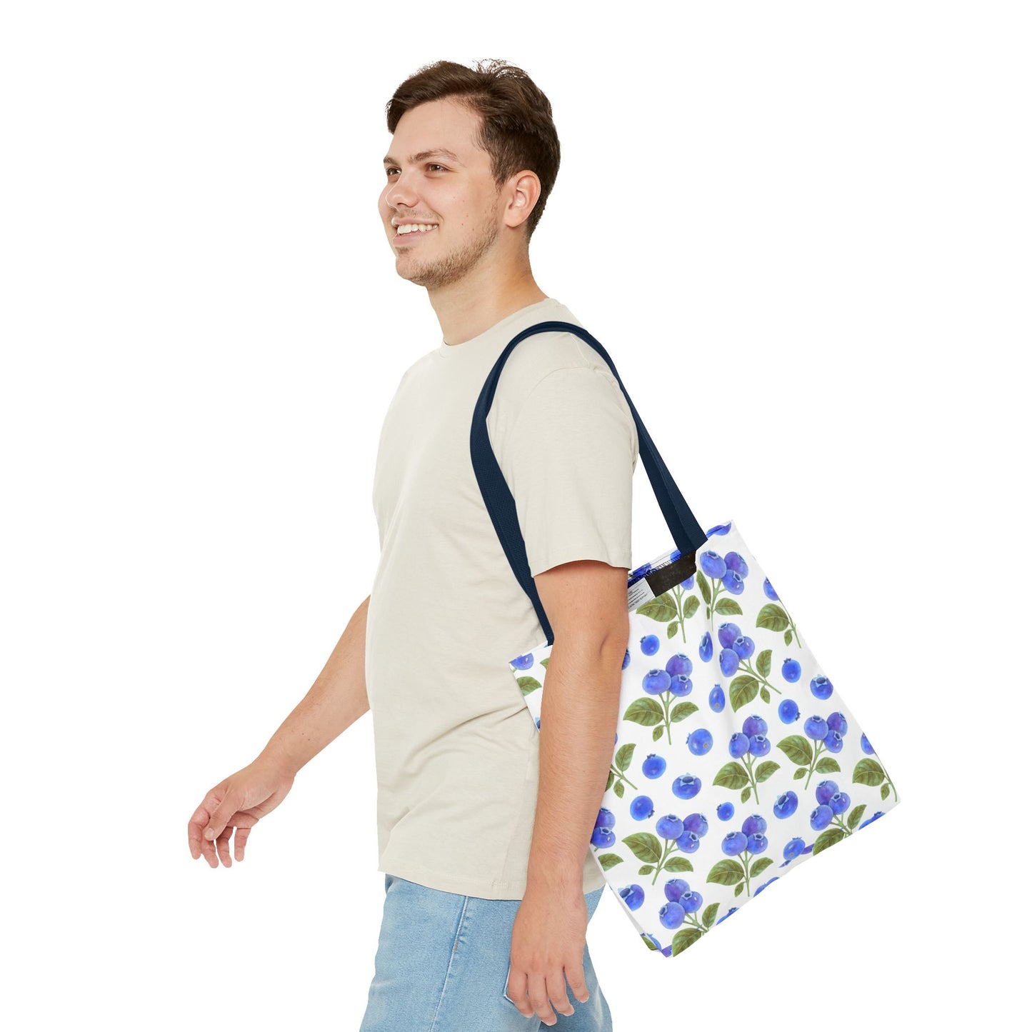 Blueberry Floral Tote Bag - Stylish and Eco-Friendly Shopping