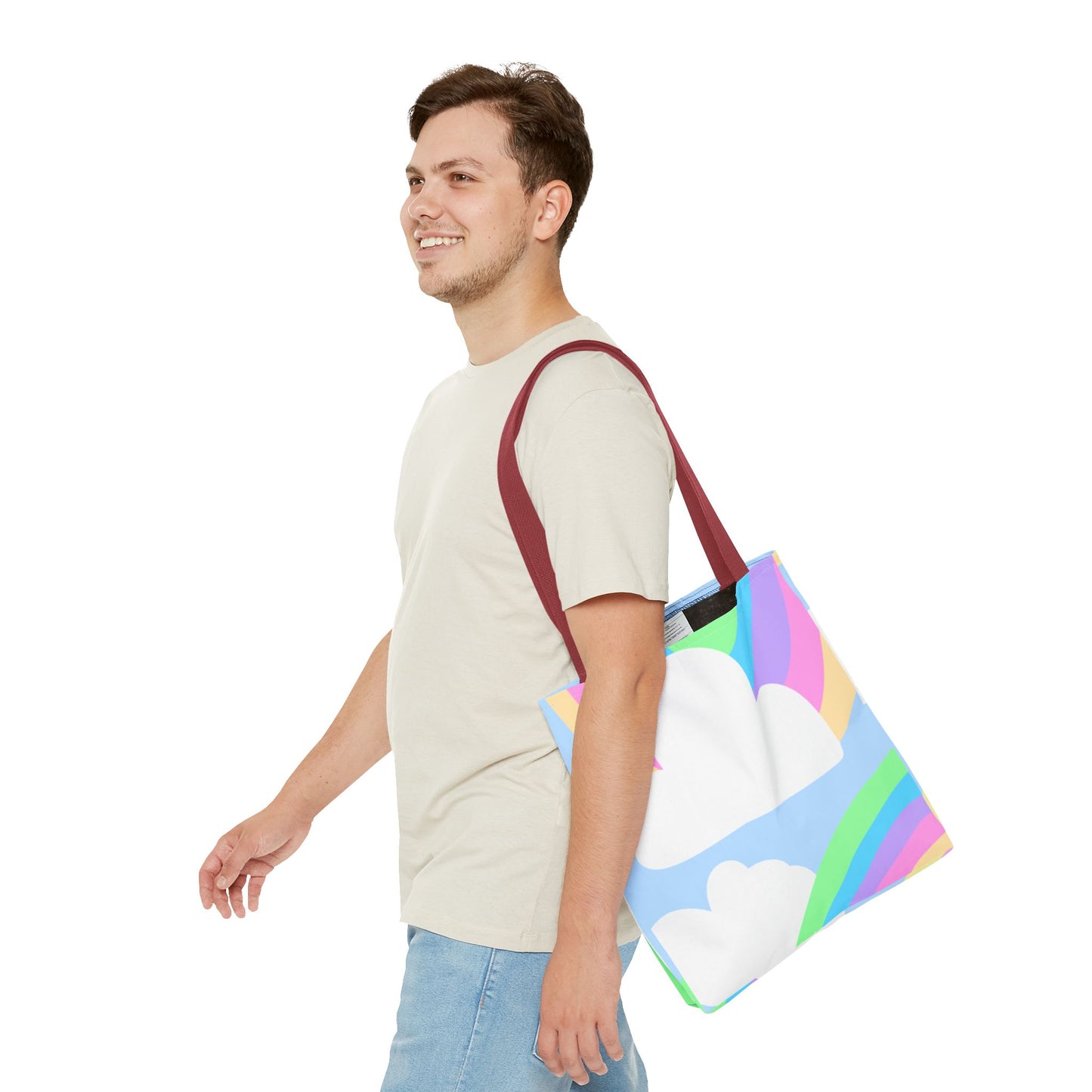 Pastel Rainbows & Clouds Tote - "Soft, Sweet, and Dreamy!"