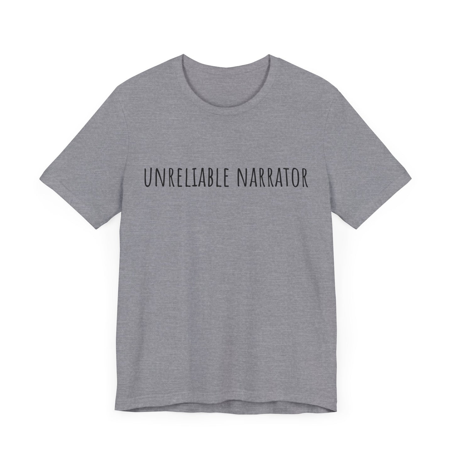 Unisex Short Sleeve Tee - Unreliable Narrator Graphic T-Shirt