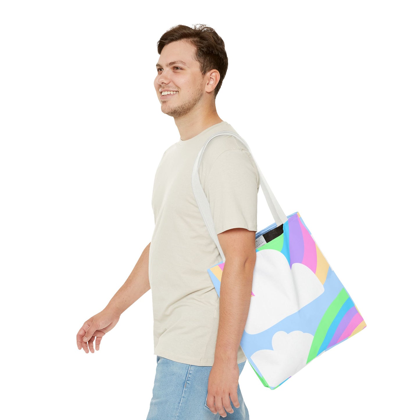 Pastel Rainbows & Clouds Tote - "Soft, Sweet, and Dreamy!"