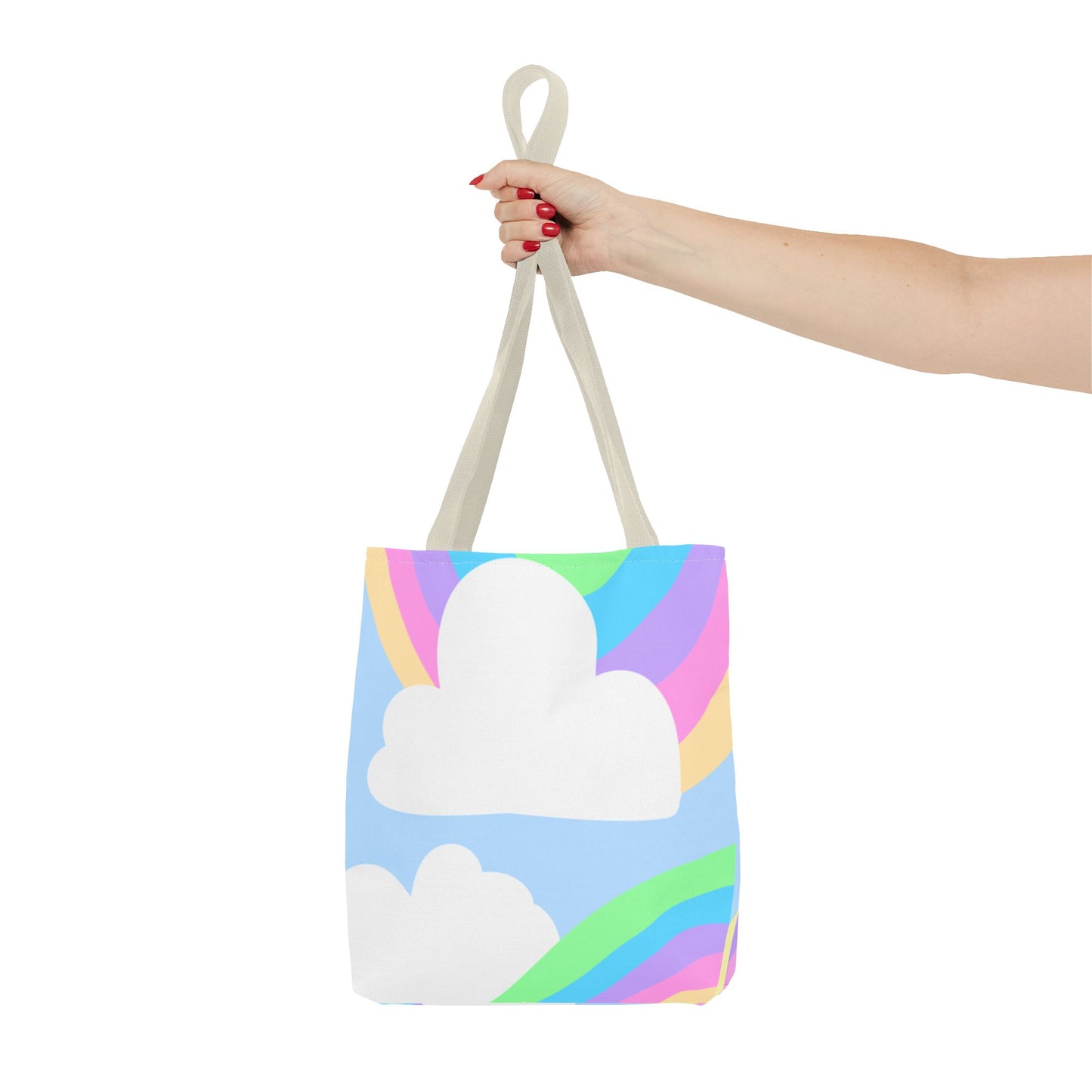 Pastel Rainbows & Clouds Tote - "Soft, Sweet, and Dreamy!"
