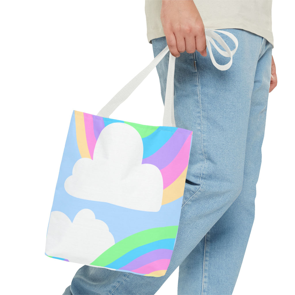 Pastel Rainbows & Clouds Tote - "Soft, Sweet, and Dreamy!"