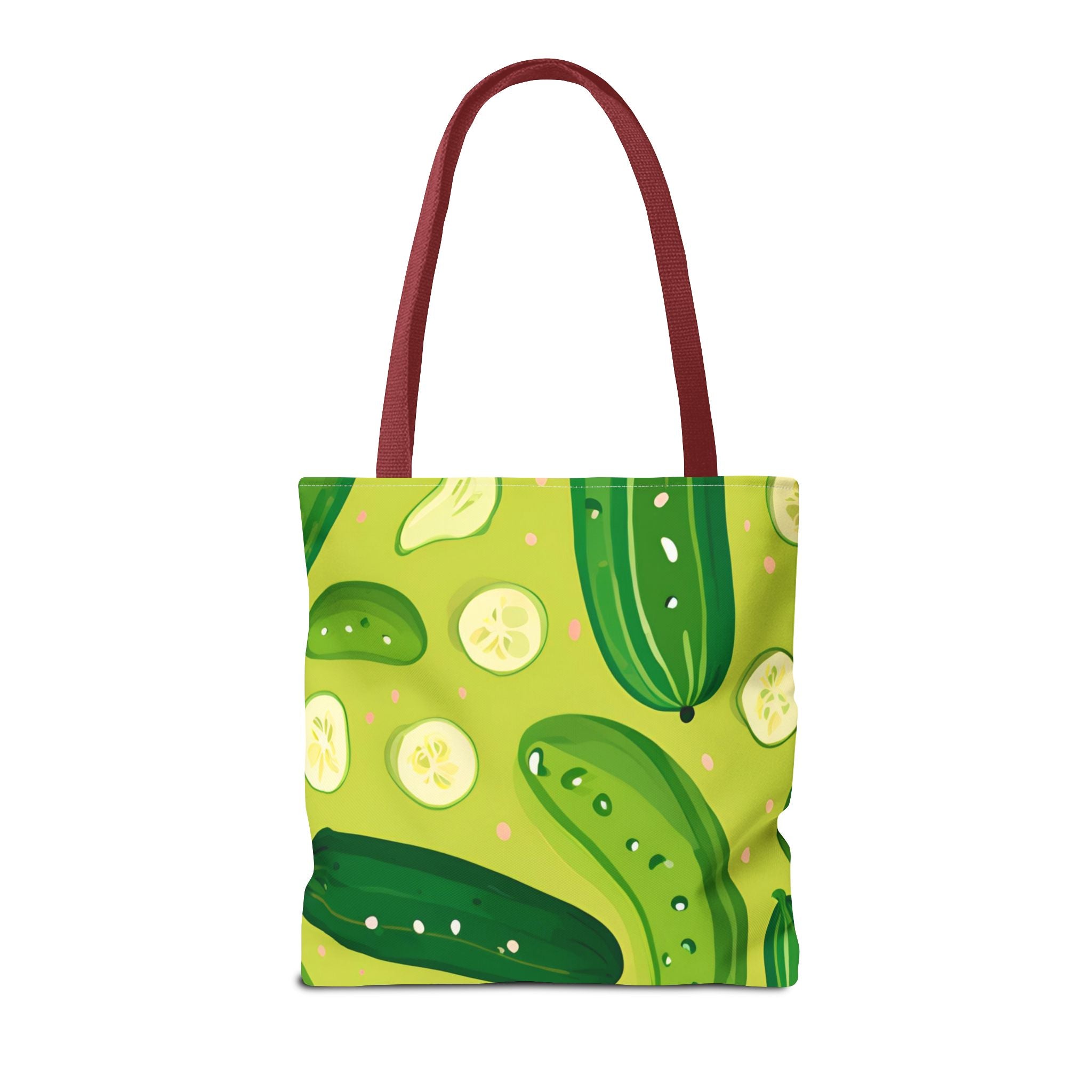 Pickles Pattern Tote Bag - Stylish Reusable Grocery & Beach Bag