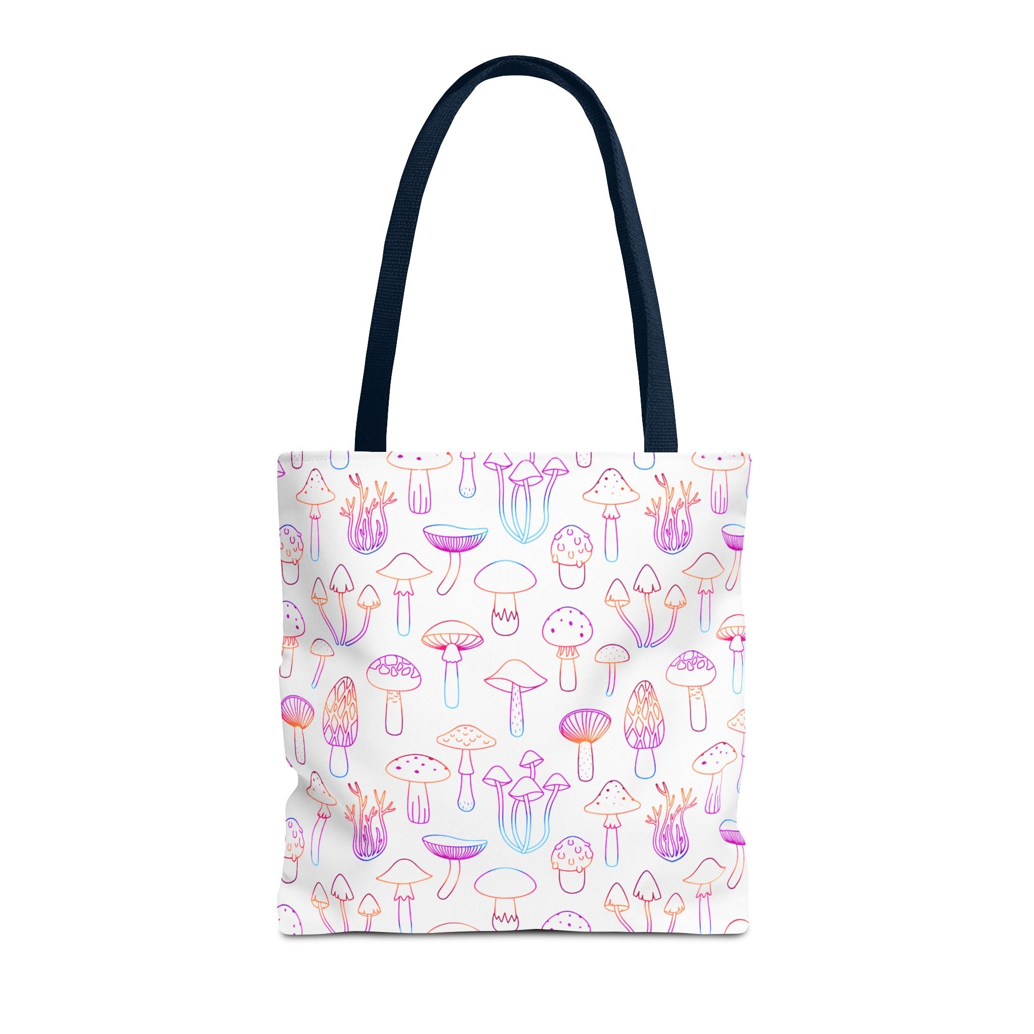 Colorful Mushroom Pattern Tote Bag - Eco-Friendly Grocery or Beach Tote