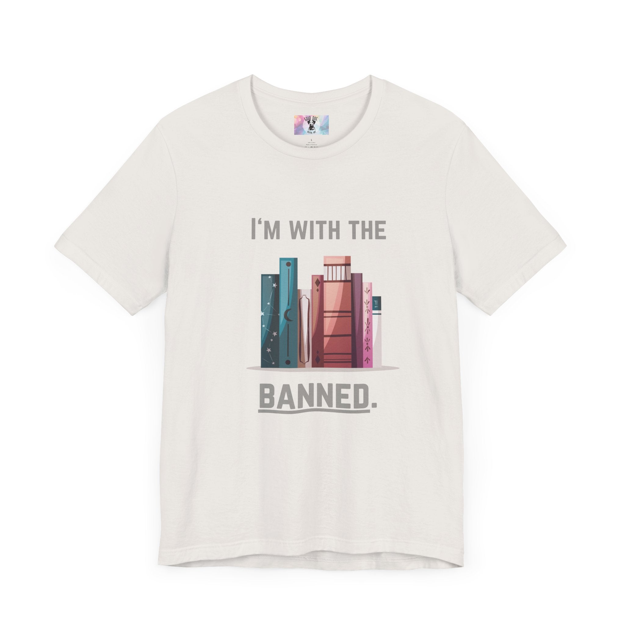 I'm with the Banned Book Tee | Literary Humor Shirt | Book Lover Gift | Unisex T-Shirt | Reading Advocacy Tee, Perfect for Book Festivals,