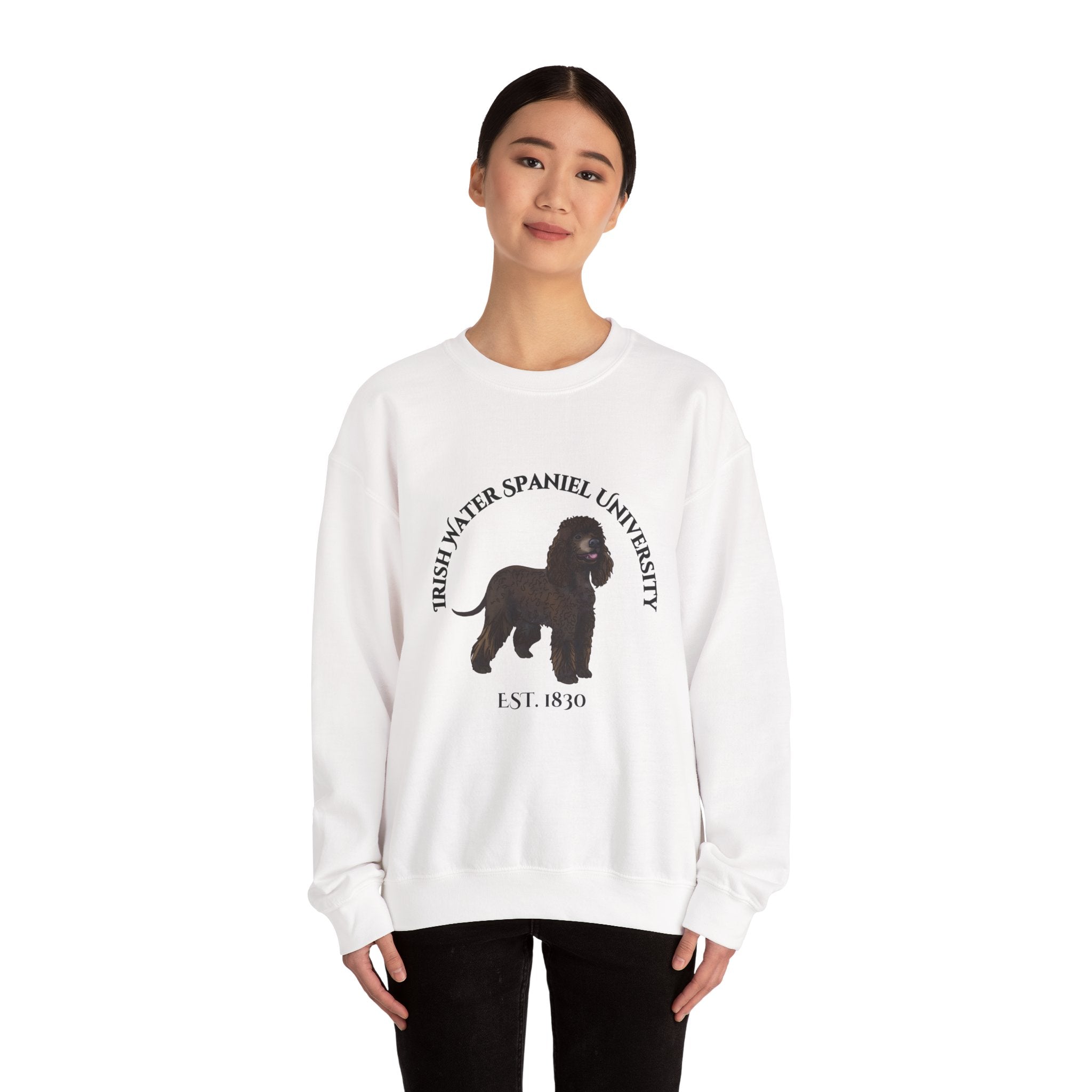 Irish Water Spaniel University Sweatshirt  - "Proudly Representing the Best of the Breed!"