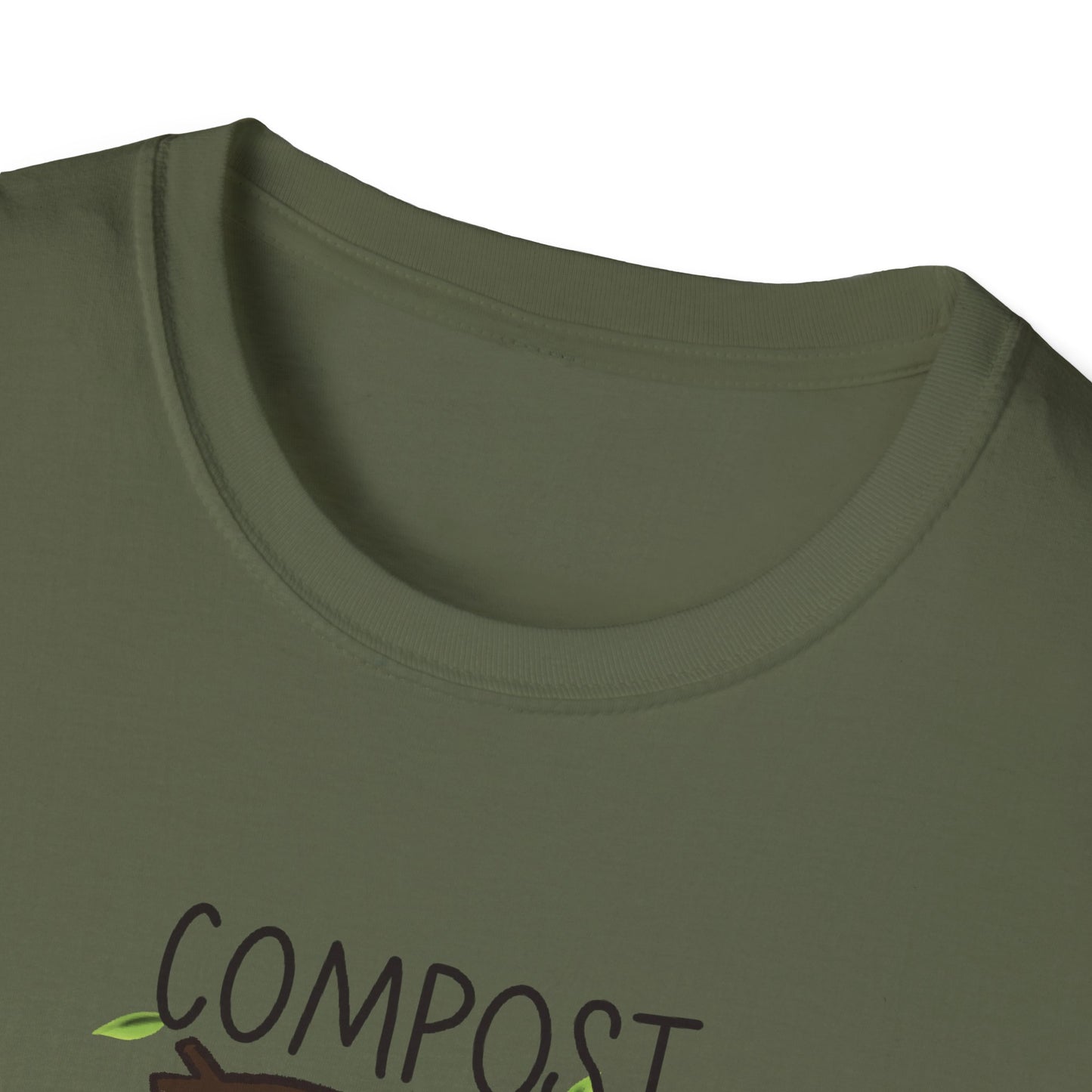 Compost The Rich T-Shirt | Mushroom Gnome Illustration, Eco Humor