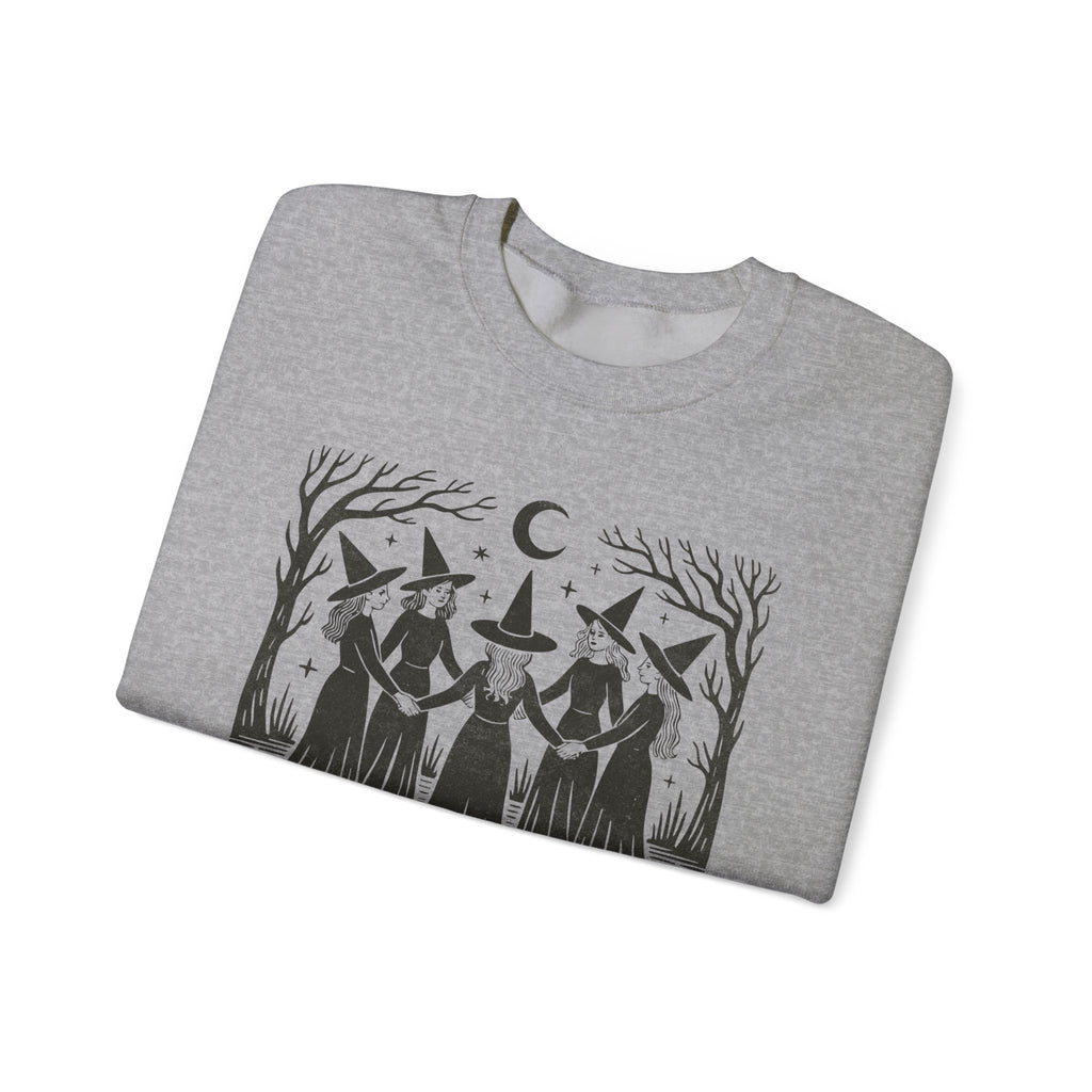 Witchy Crewneck Sweatshirt for Girls | Cozy Casual Wear, Gift for Witchy Friends, Halloween Apparel, Magical Fashion, Everyday Comfort