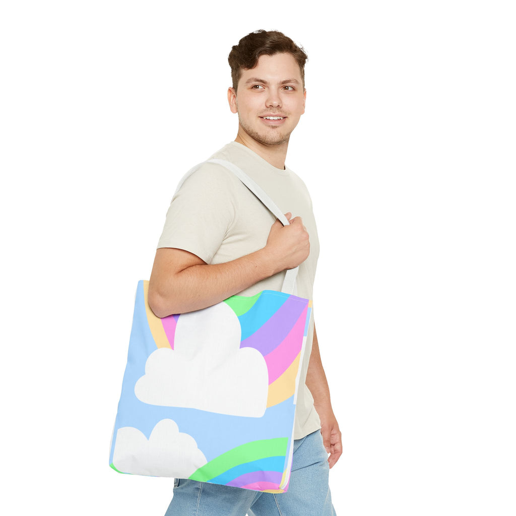 Pastel Rainbows & Clouds Tote - "Soft, Sweet, and Dreamy!"