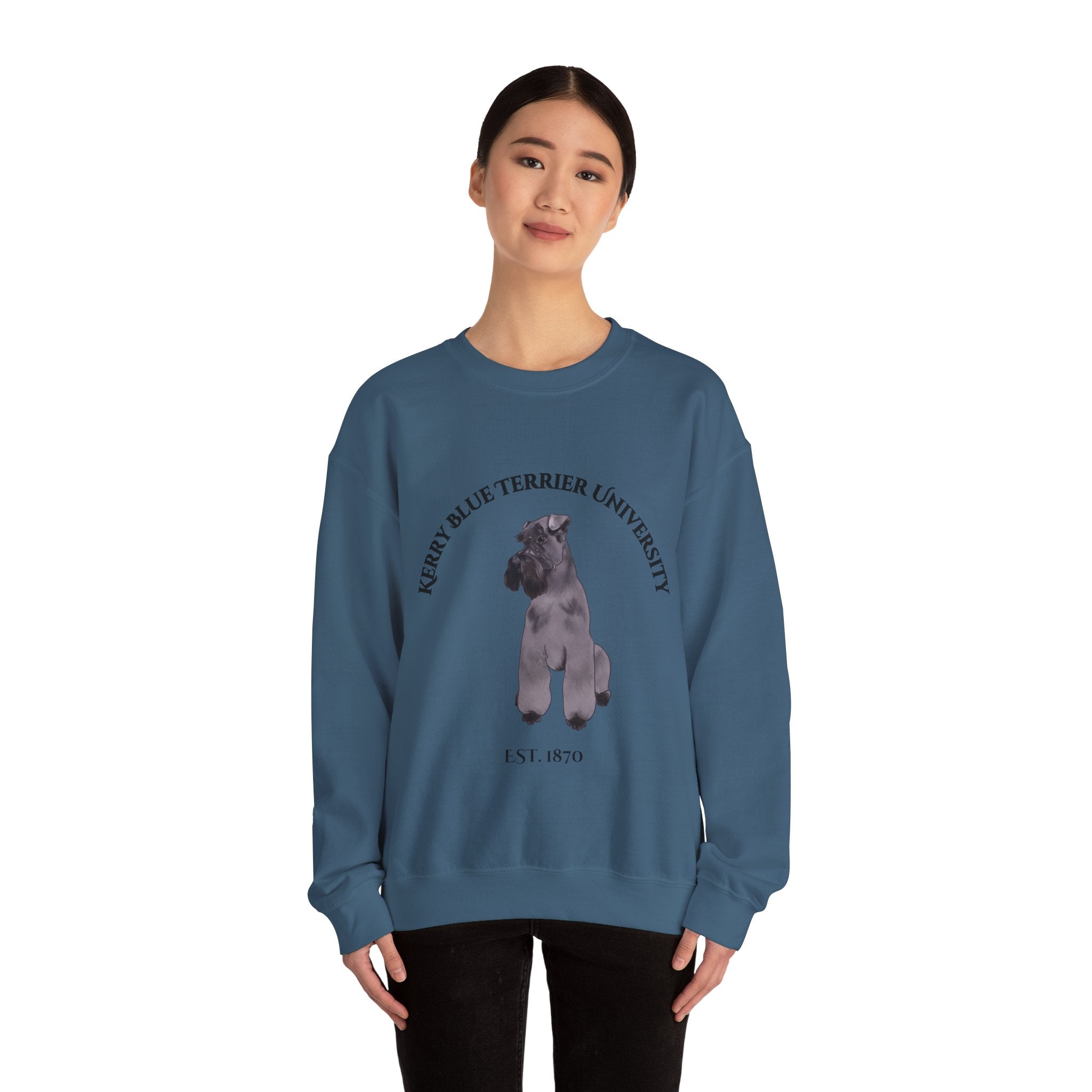 Kerry Blue Terrier University Sweatshirt - "Proudly Representing the Best of the Breed!"