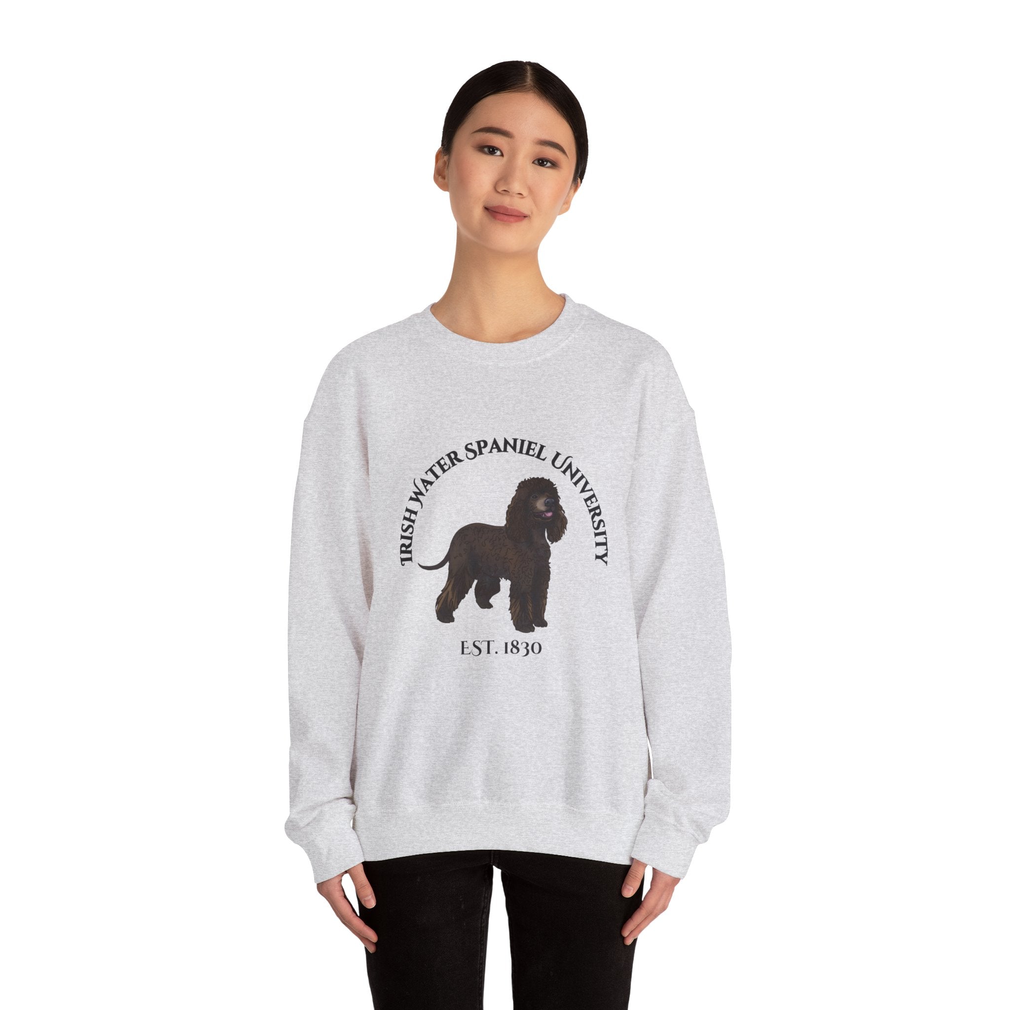 Irish Water Spaniel University Sweatshirt  - "Proudly Representing the Best of the Breed!"