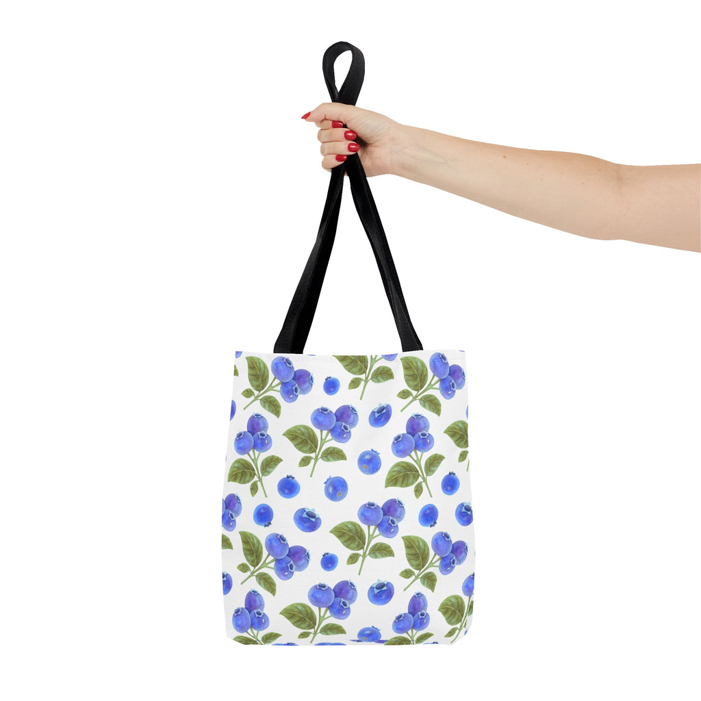 Blueberry Floral Tote Bag - Stylish and Eco-Friendly Shopping