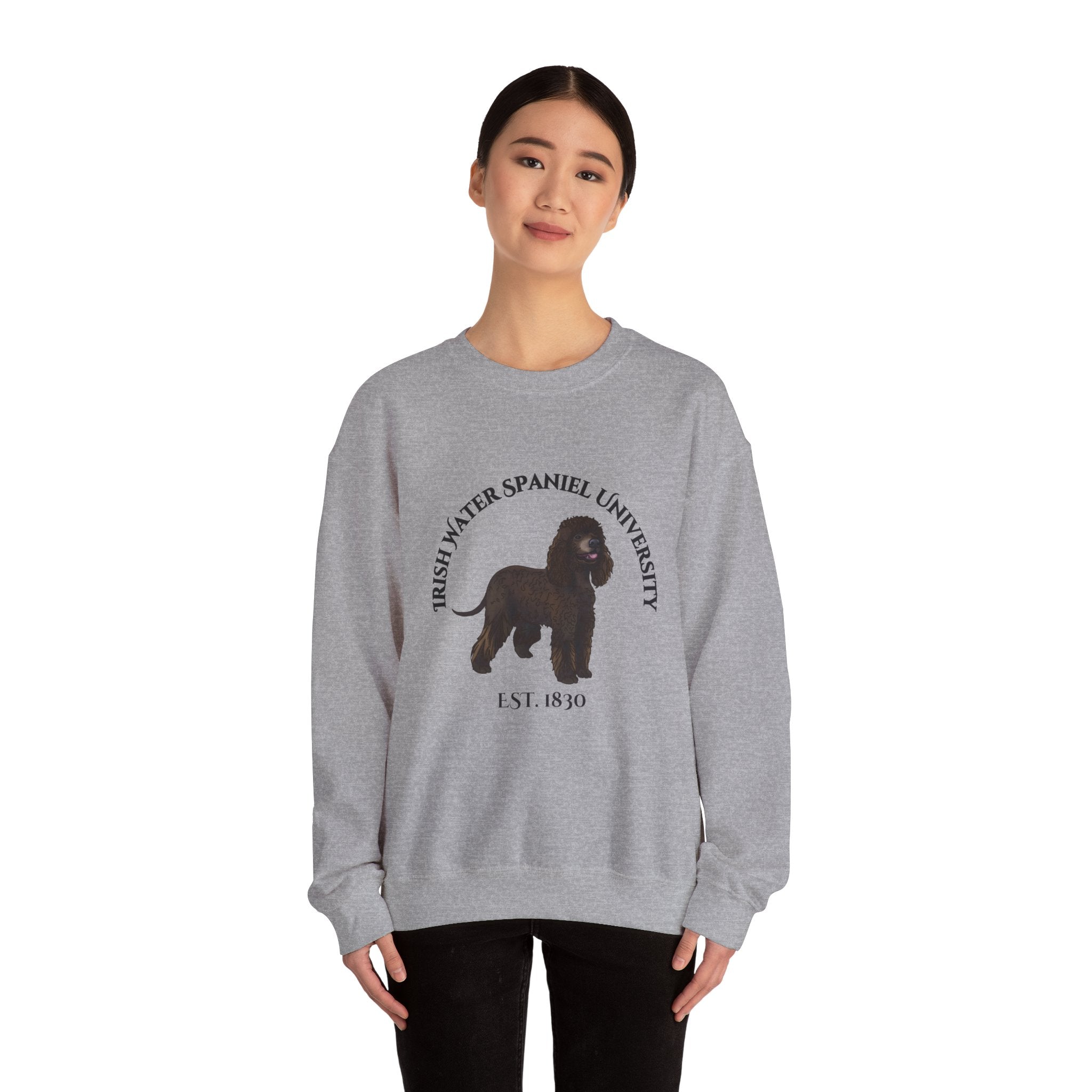 Irish Water Spaniel University Sweatshirt  - "Proudly Representing the Best of the Breed!"