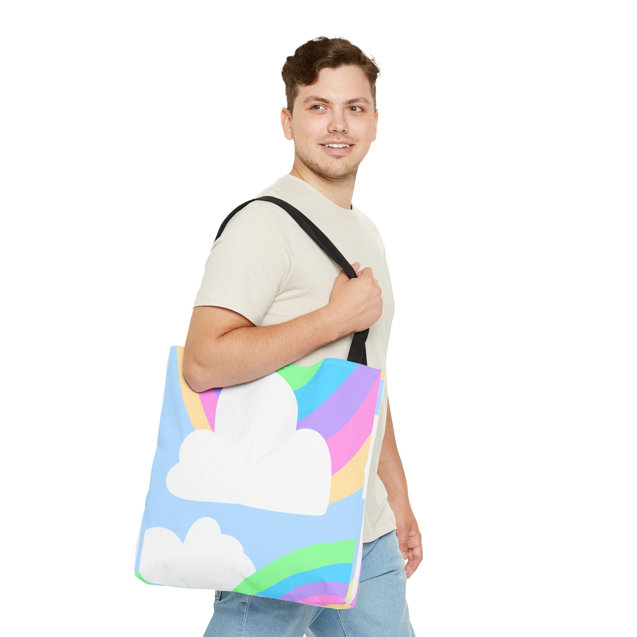 Pastel Rainbows & Clouds Tote - "Soft, Sweet, and Dreamy!"