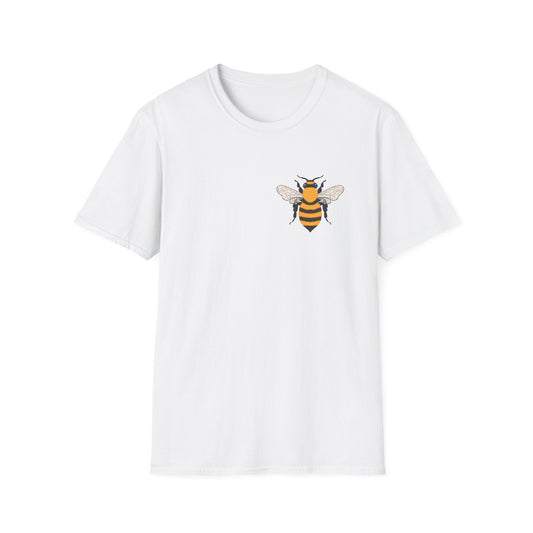 Honey Bee Illustration T-Shirt | Small Chest Bee Graphic