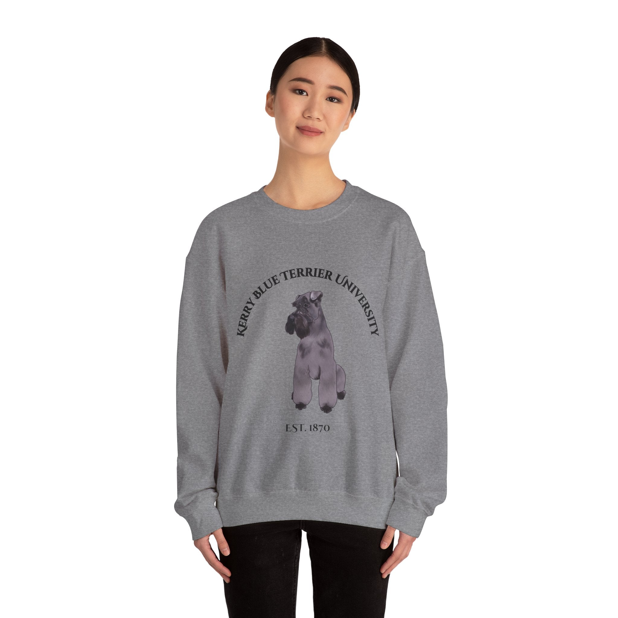 Kerry Blue Terrier University Sweatshirt - "Proudly Representing the Best of the Breed!"
