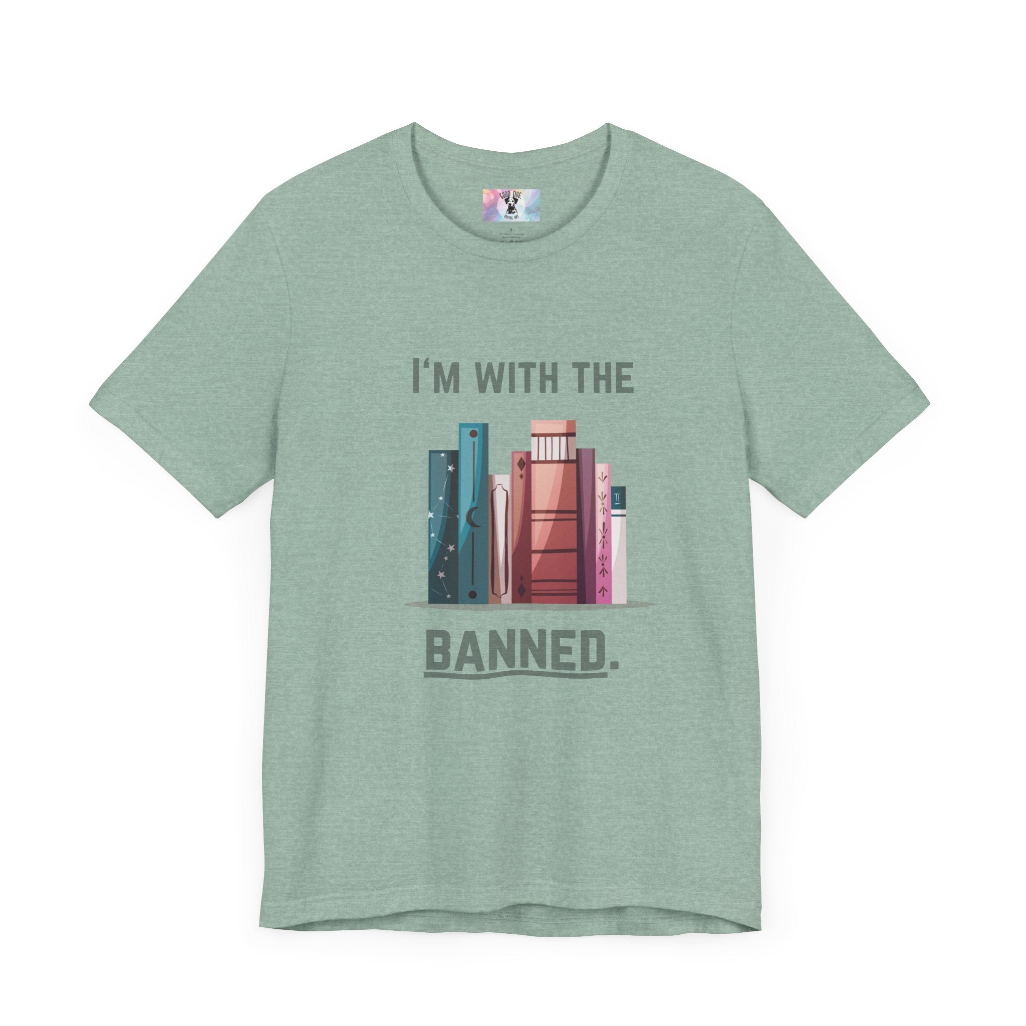 I'm with the Banned Book Tee | Literary Humor Shirt | Book Lover Gift | Unisex T-Shirt | Reading Advocacy Tee, Perfect for Book Festivals,