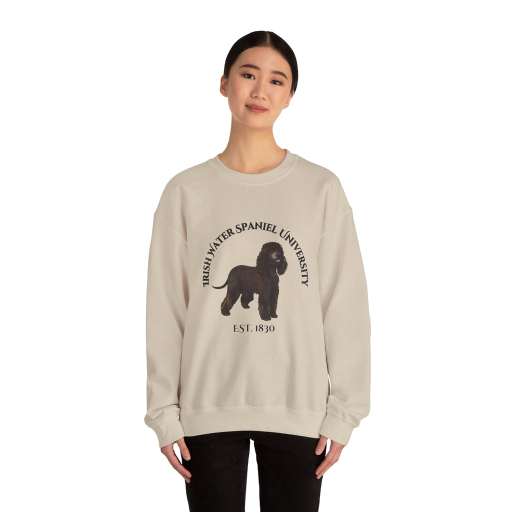 Irish Water Spaniel University Sweatshirt  - "Proudly Representing the Best of the Breed!"