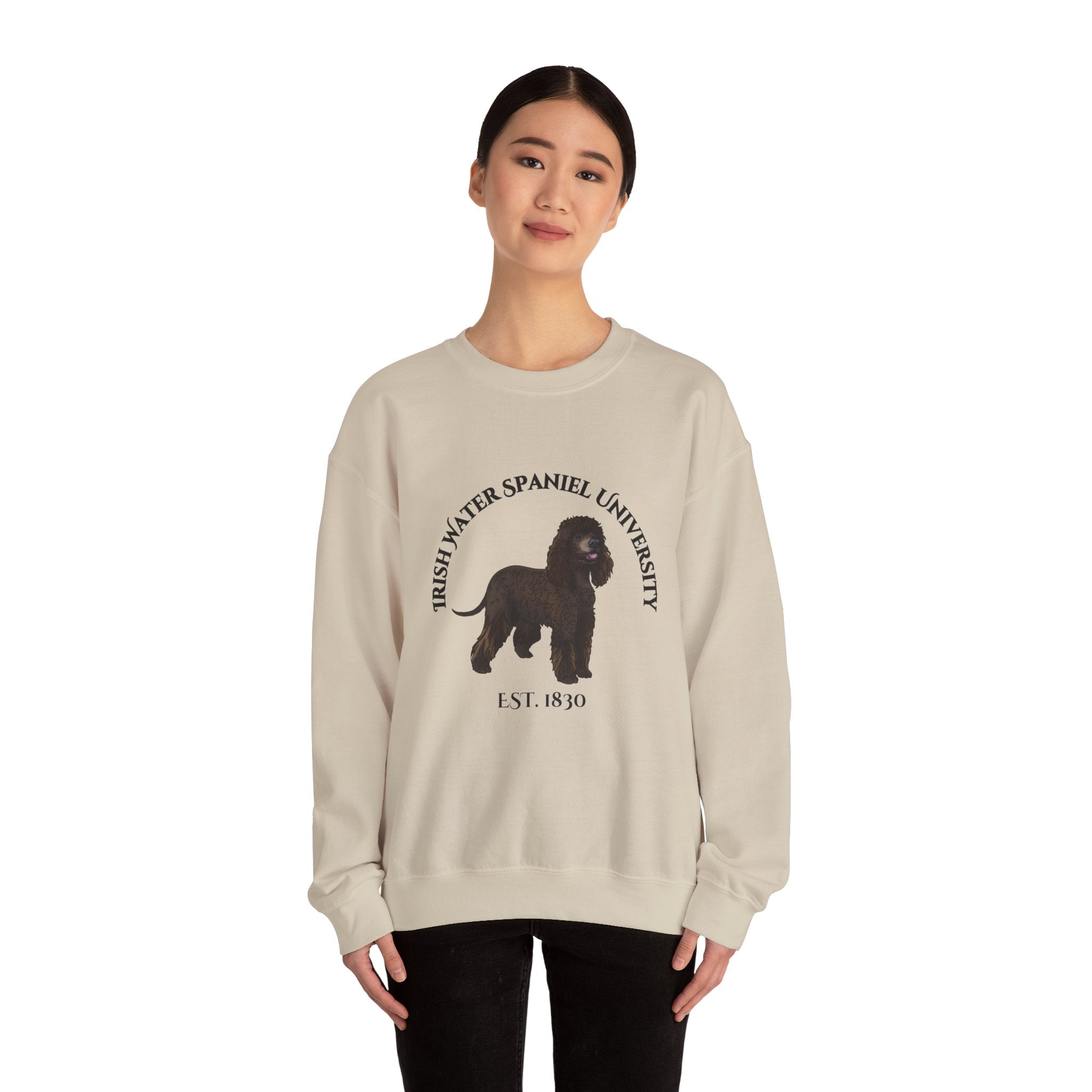 Irish Water Spaniel University Sweatshirt  - "Proudly Representing the Best of the Breed!"