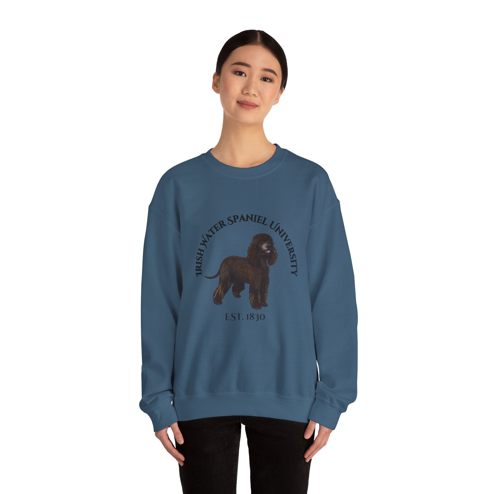 Irish Water Spaniel University Sweatshirt  - "Proudly Representing the Best of the Breed!"