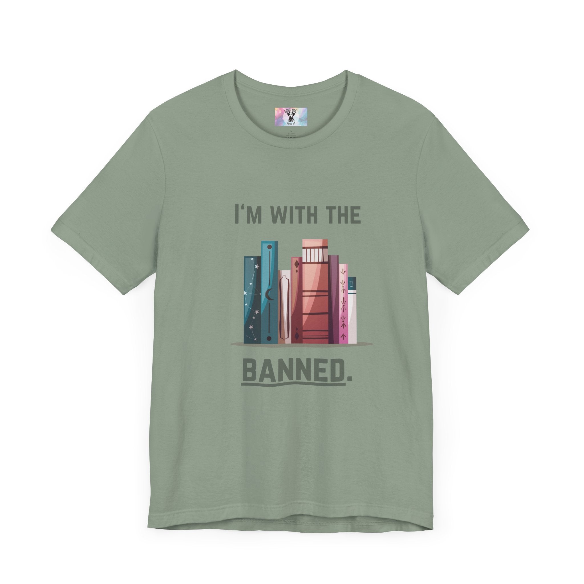 I'm with the Banned Book Tee | Literary Humor Shirt | Book Lover Gift | Unisex T-Shirt | Reading Advocacy Tee, Perfect for Book Festivals,