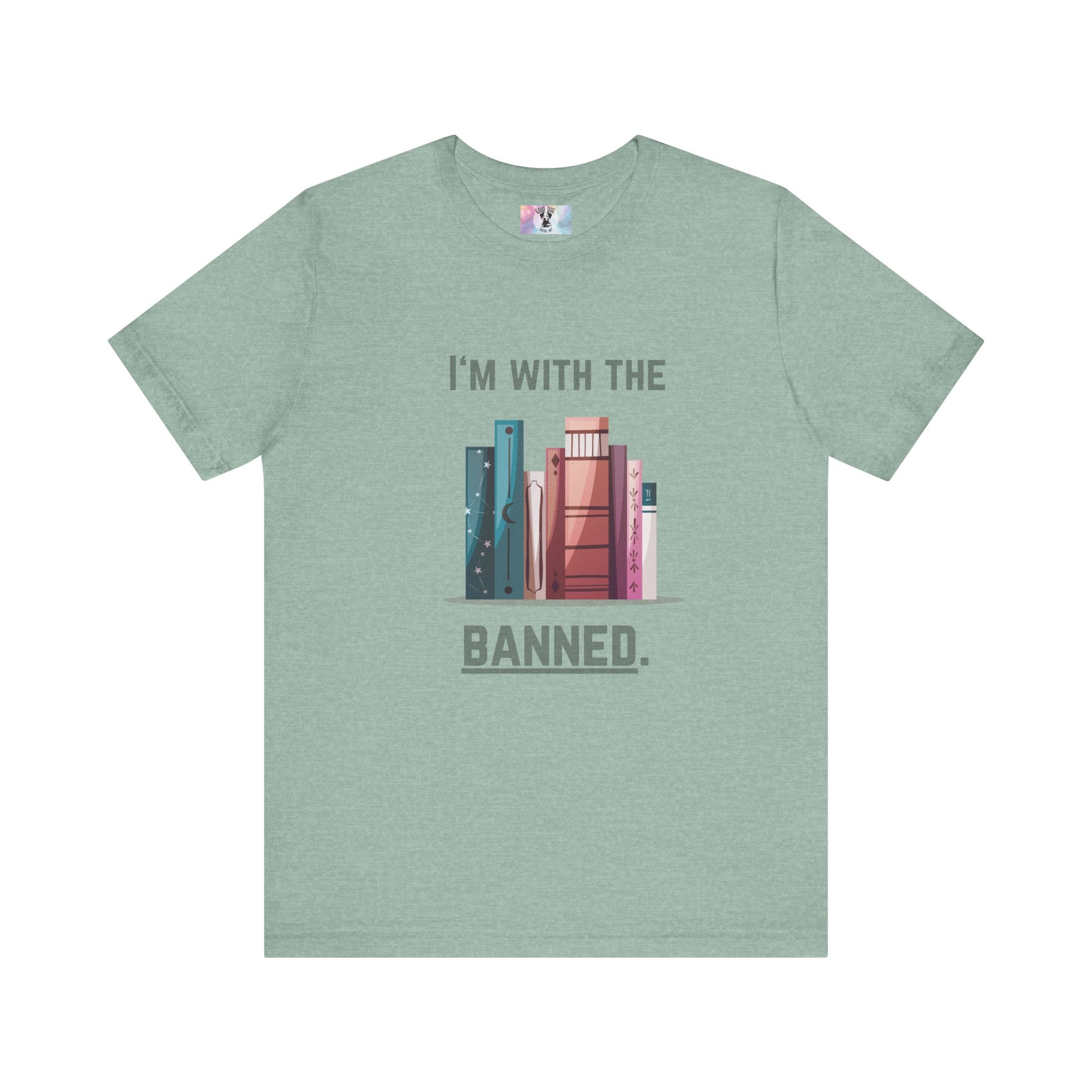 I'm with the Banned Book Tee | Literary Humor Shirt | Book Lover Gift | Unisex T-Shirt | Reading Advocacy Tee, Perfect for Book Festivals,