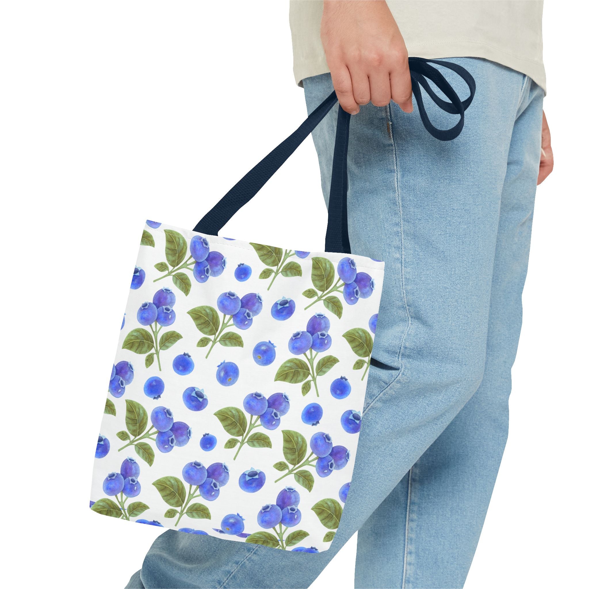 Blueberry Floral Tote Bag - Stylish and Eco-Friendly Shopping