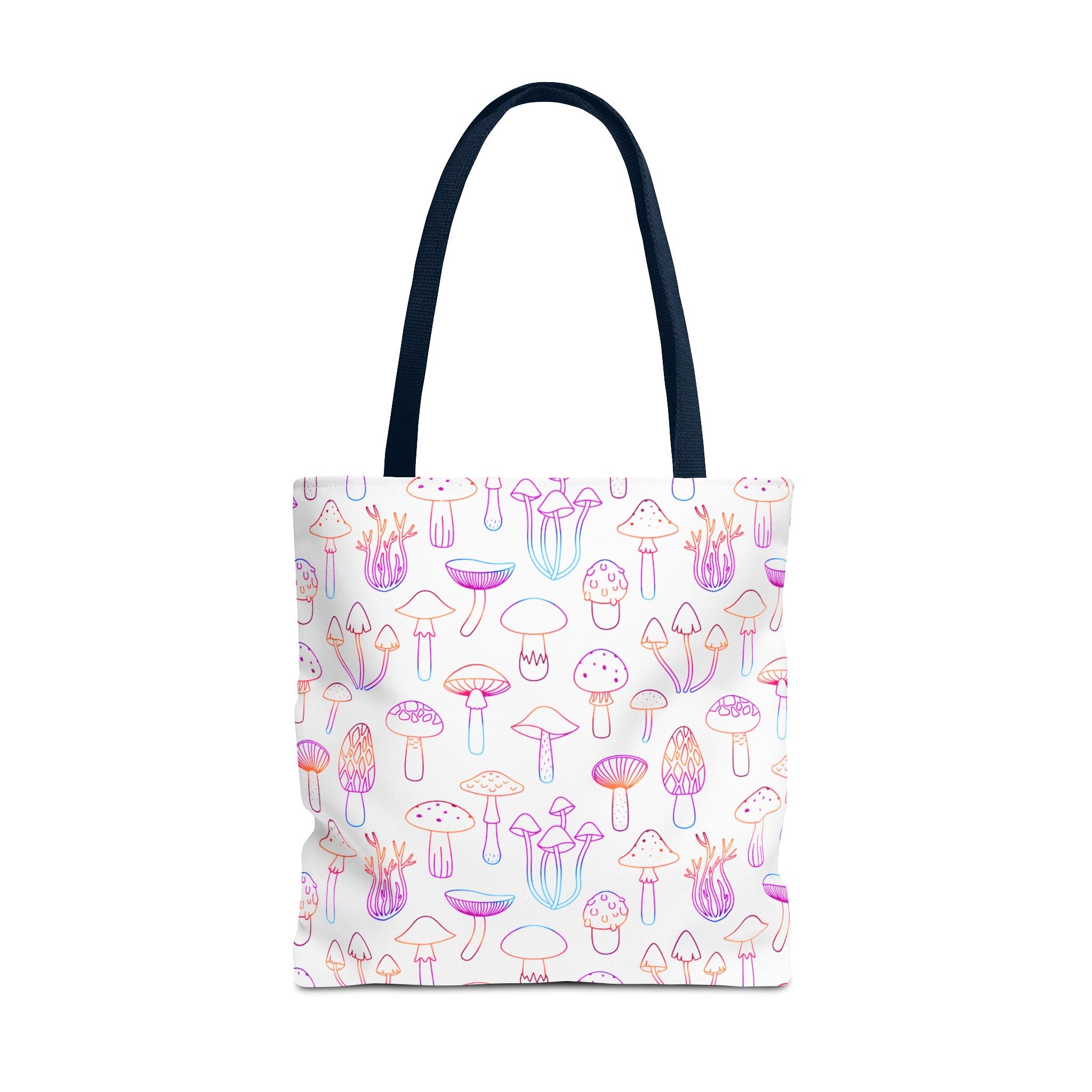 Colorful Mushroom Pattern Tote Bag - Eco-Friendly Grocery or Beach Tote