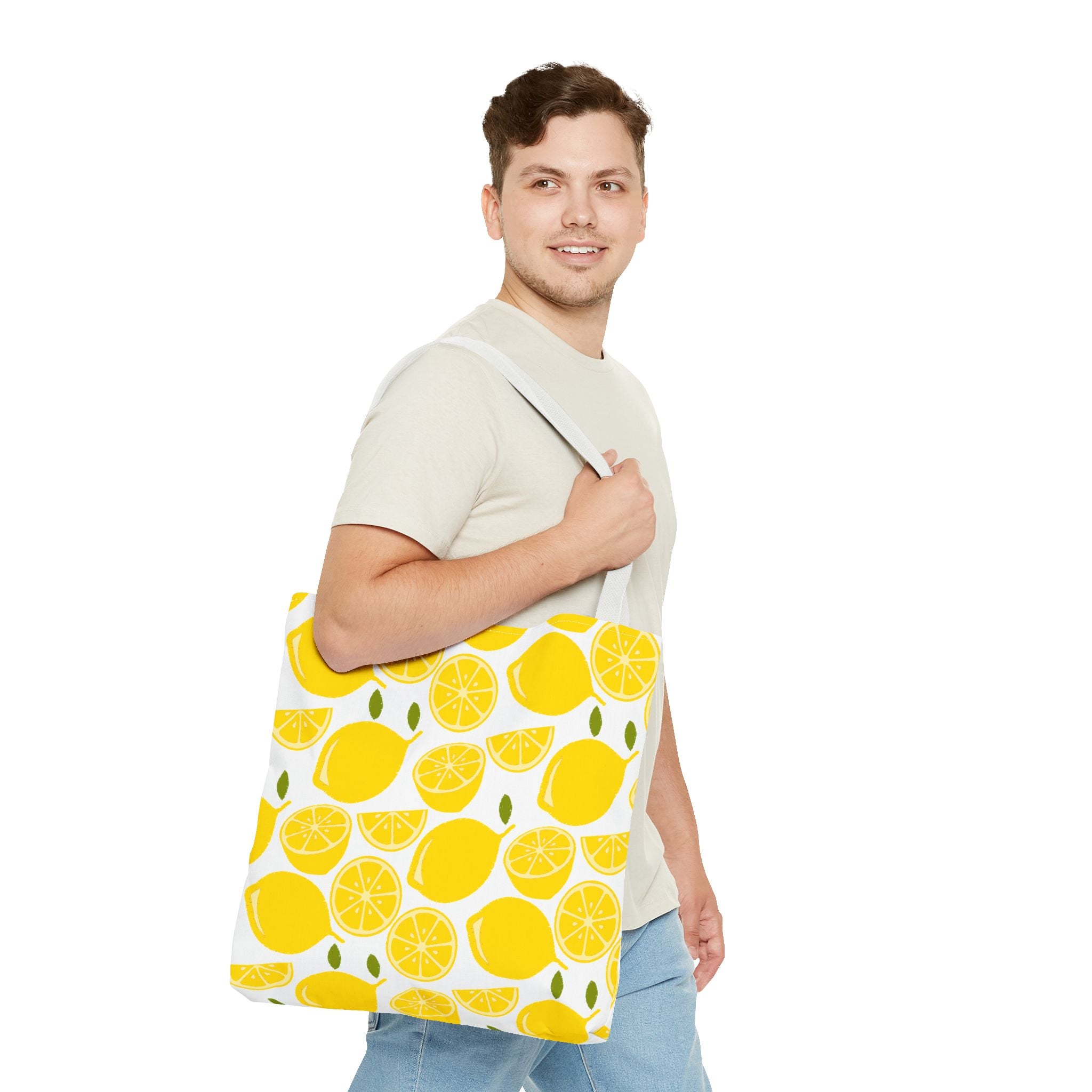 Bright Lemon Tote Bag - Perfect for Summer Outings and Eco-Friendly Shopping