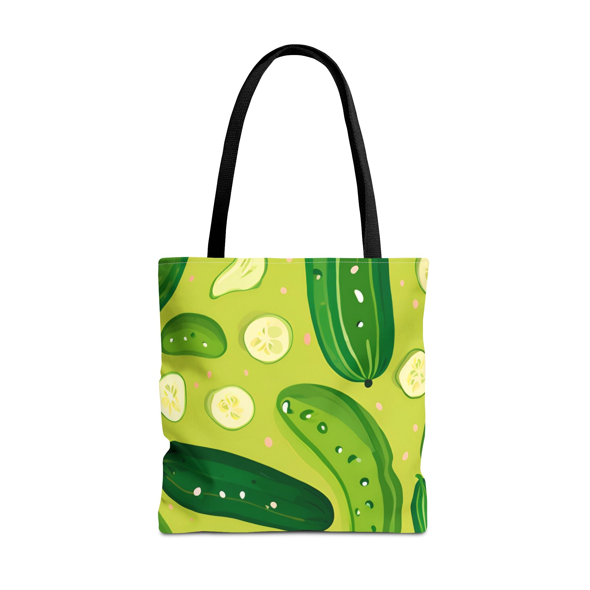 Pickles Pattern Tote Bag - Stylish Reusable Grocery & Beach Bag