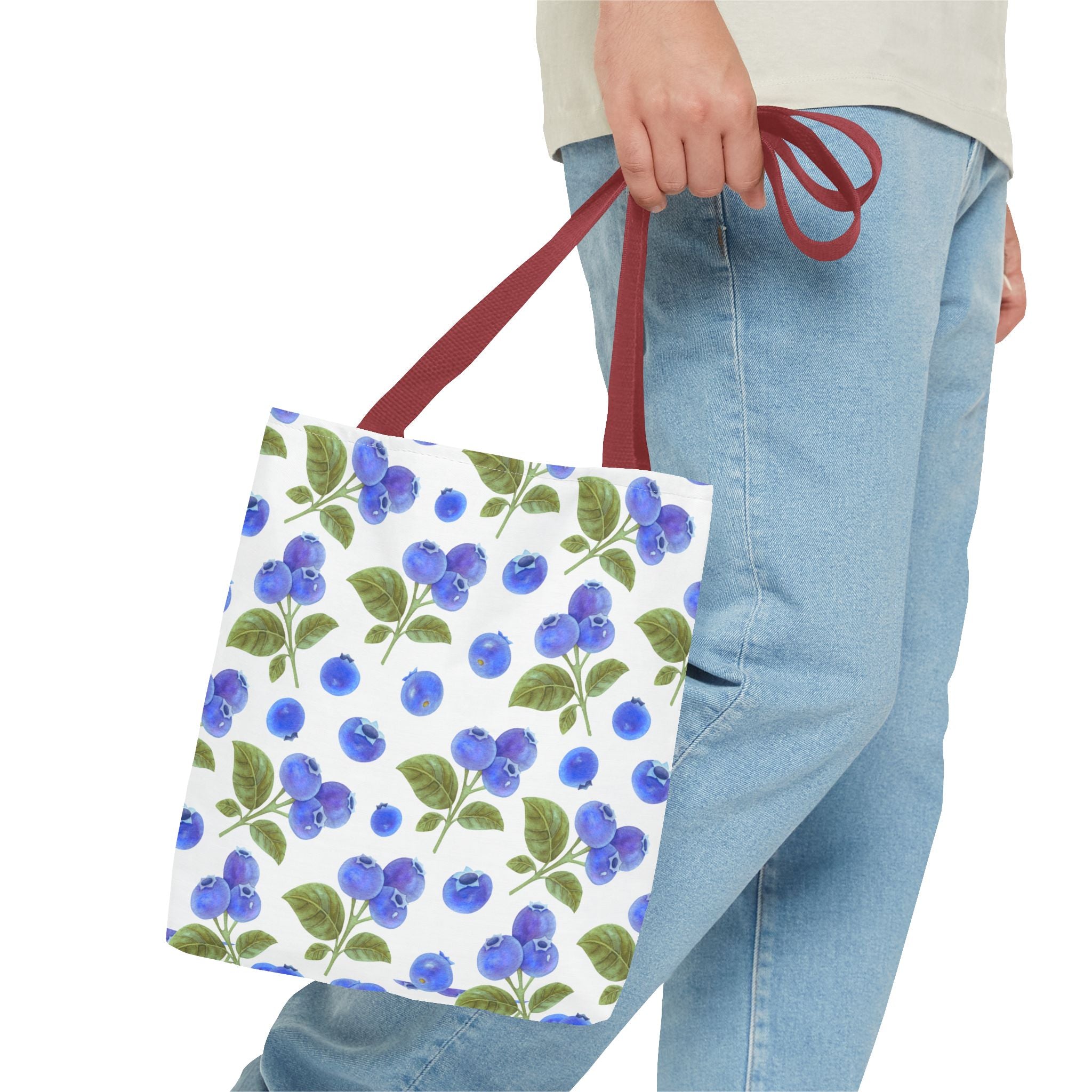 Blueberry Floral Tote Bag - Stylish and Eco-Friendly Shopping