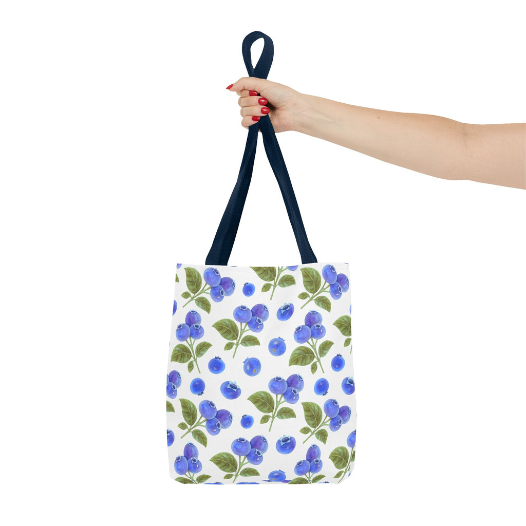 Blueberry Floral Tote Bag - Stylish and Eco-Friendly Shopping