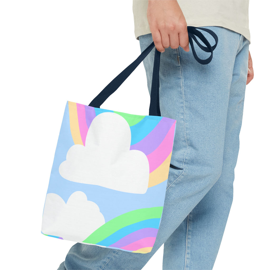 Pastel Rainbows & Clouds Tote - "Soft, Sweet, and Dreamy!"