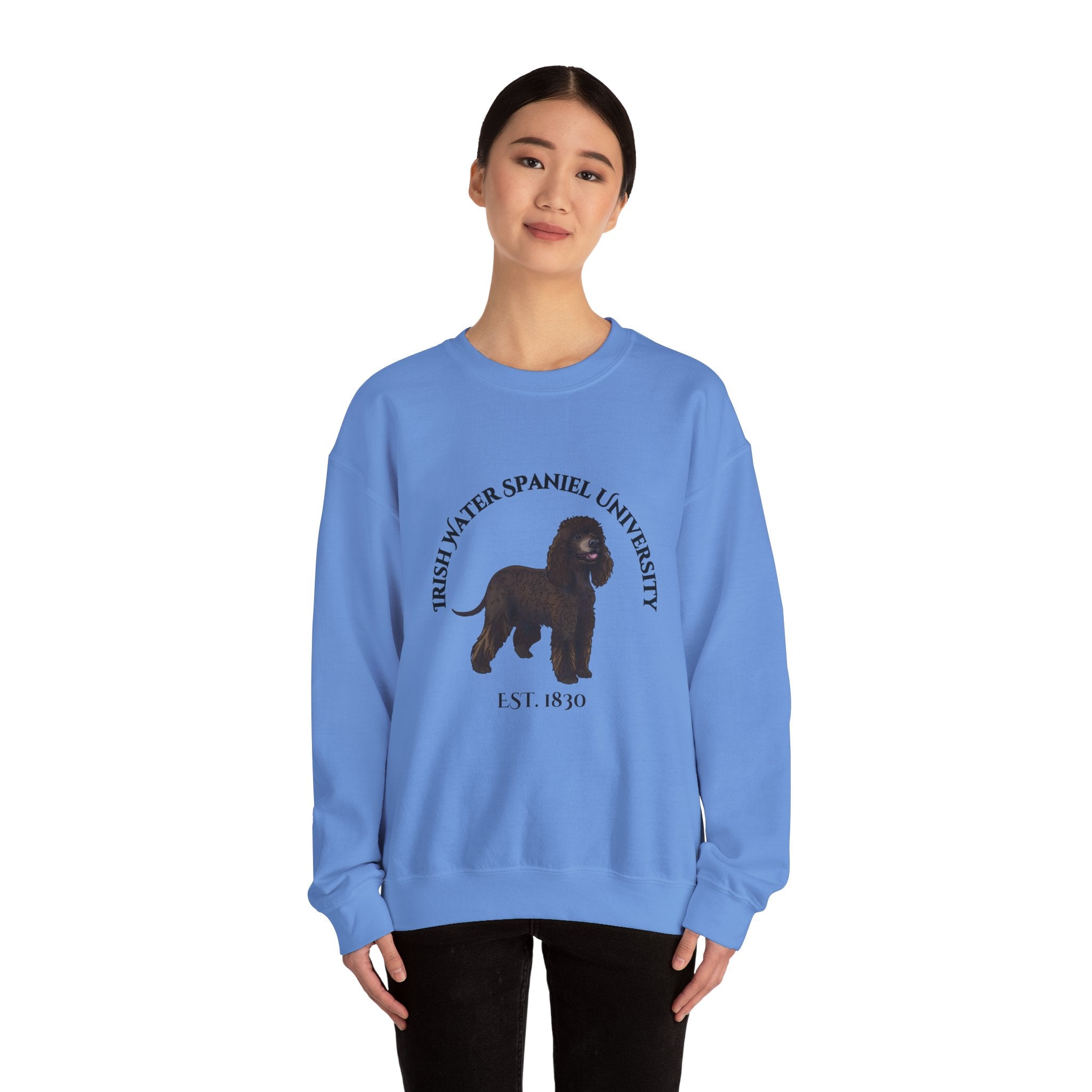 Irish Water Spaniel University Sweatshirt  - "Proudly Representing the Best of the Breed!"