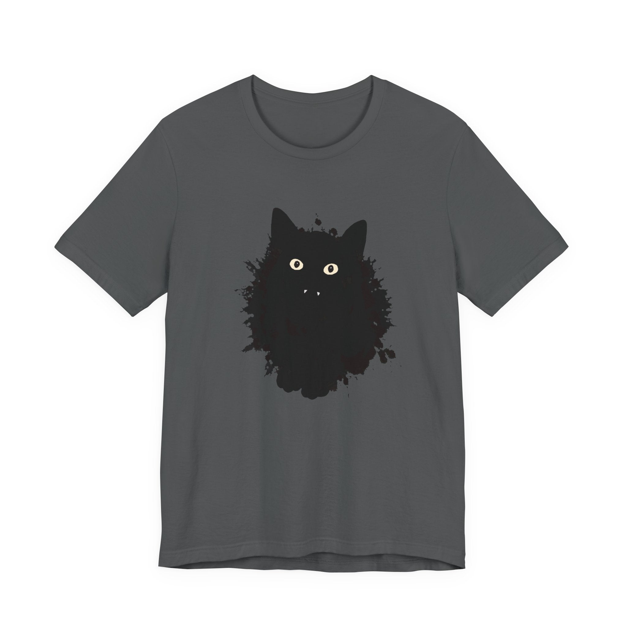 Black Cat Graphic Tee, Cozy Cat Lover T-Shirt, Perfect Gift for Cat Owners, Casual Wear, Animal Lover Apparel