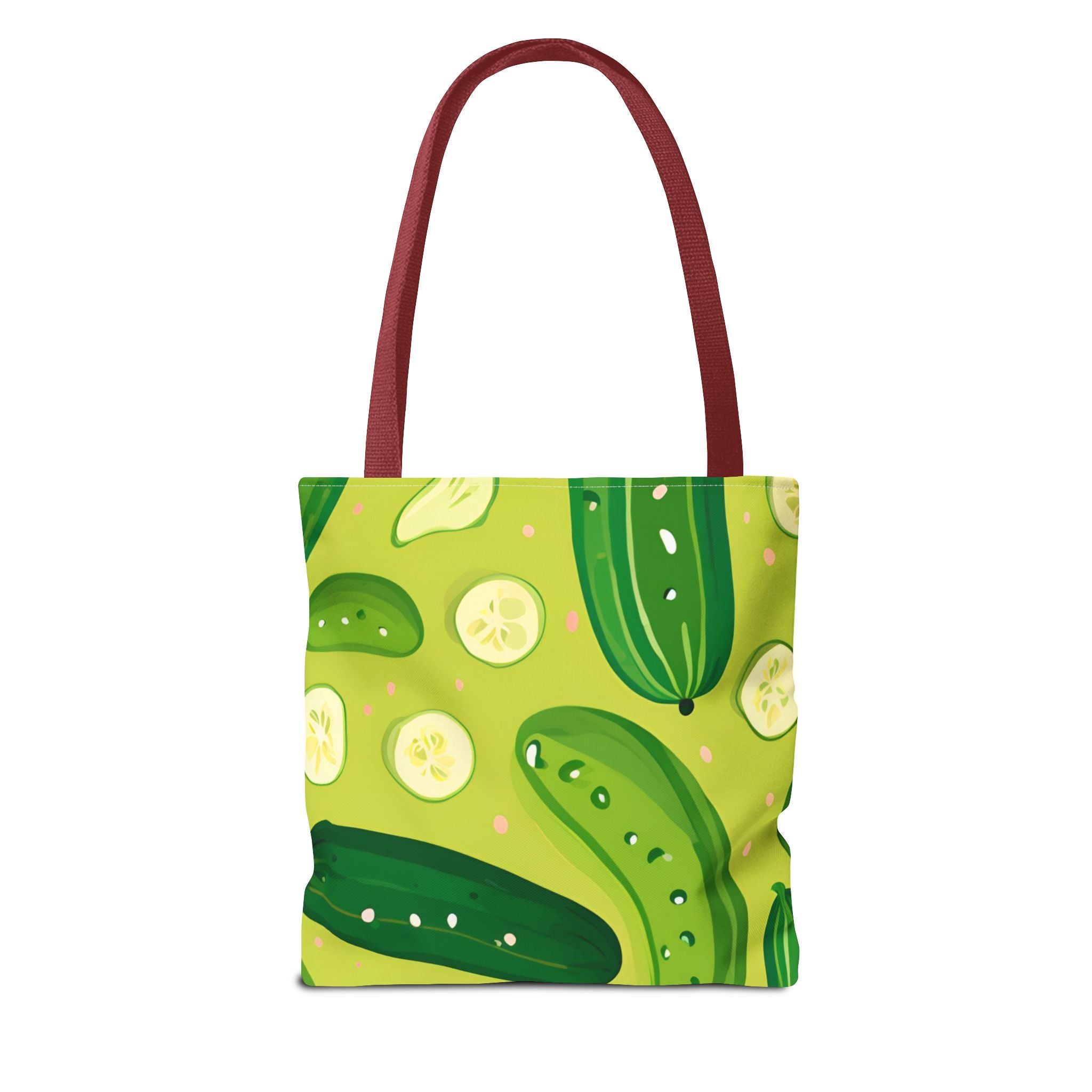 Pickles Pattern Tote Bag - Stylish Reusable Grocery & Beach Bag
