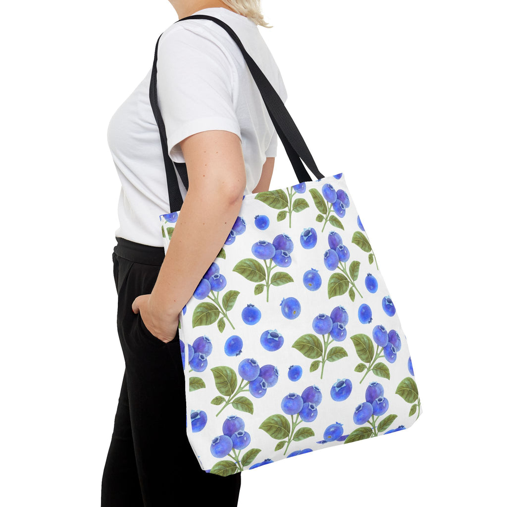 Blueberry Floral Tote Bag - Stylish and Eco-Friendly Shopping