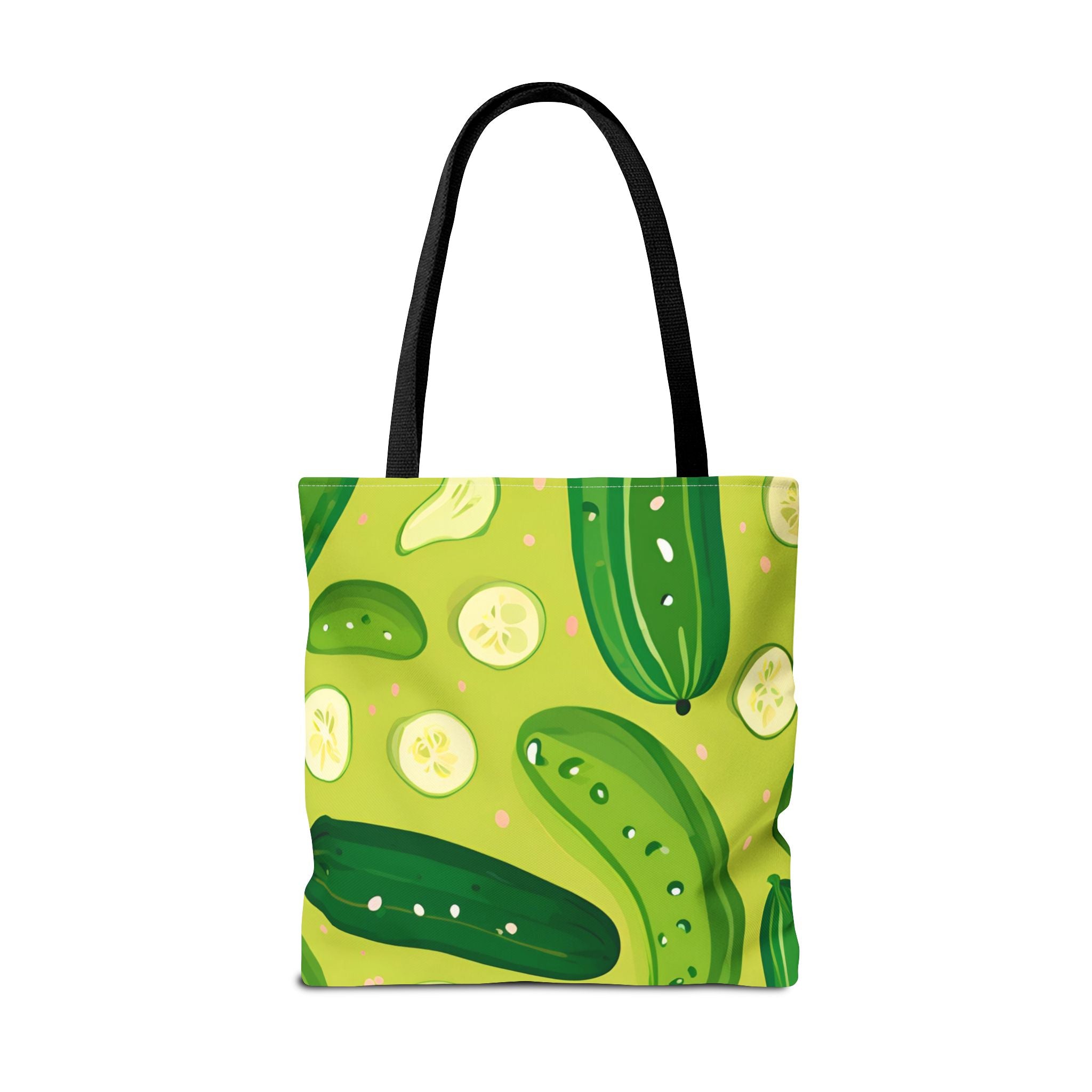 Pickles Pattern Tote Bag - Stylish Reusable Grocery & Beach Bag