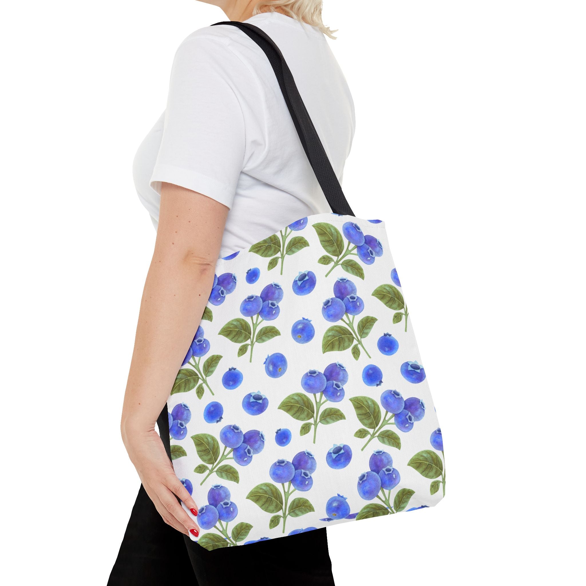 Blueberry Floral Tote Bag - Stylish and Eco-Friendly Shopping