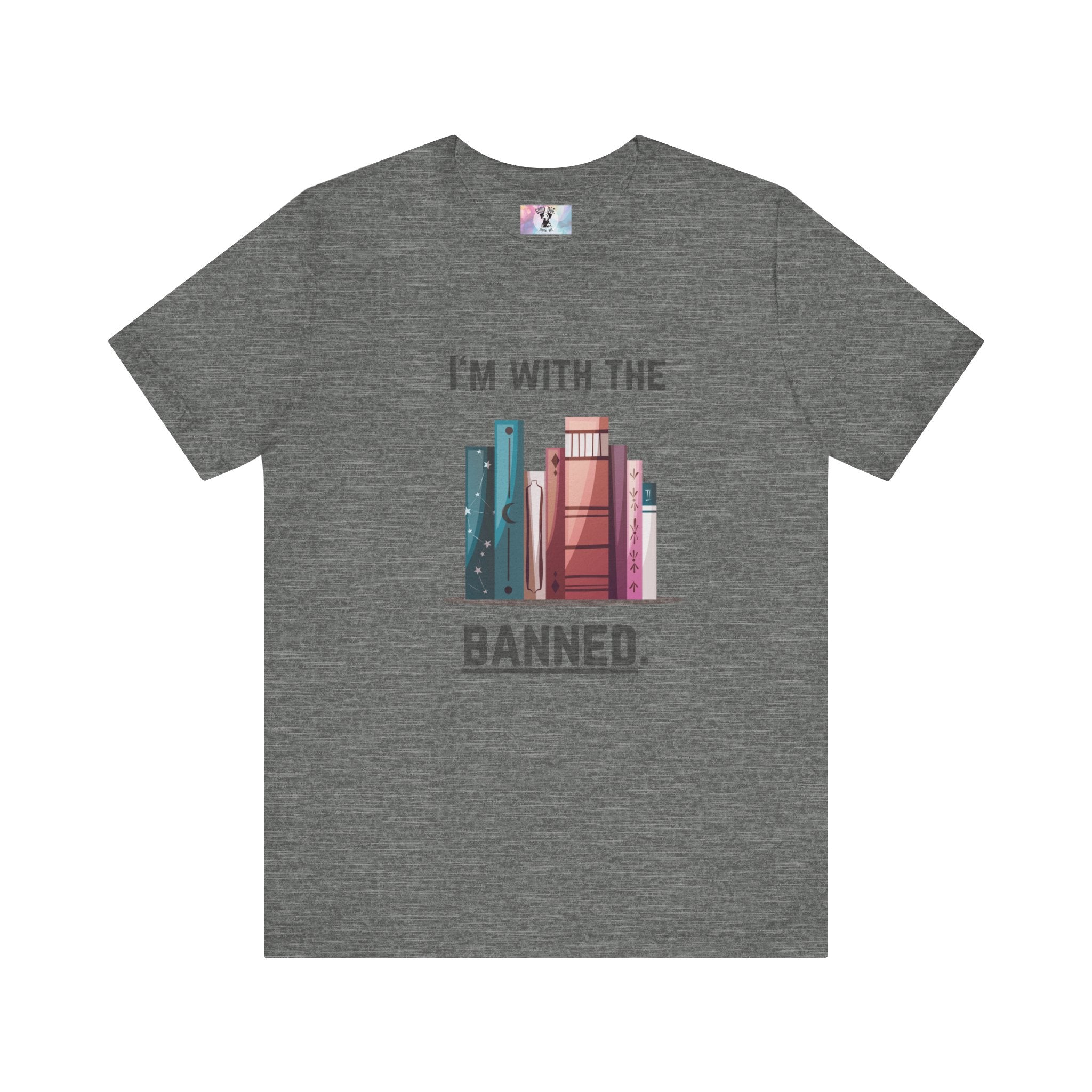I'm with the Banned Book Tee | Literary Humor Shirt | Book Lover Gift | Unisex T-Shirt | Reading Advocacy Tee, Perfect for Book Festivals,
