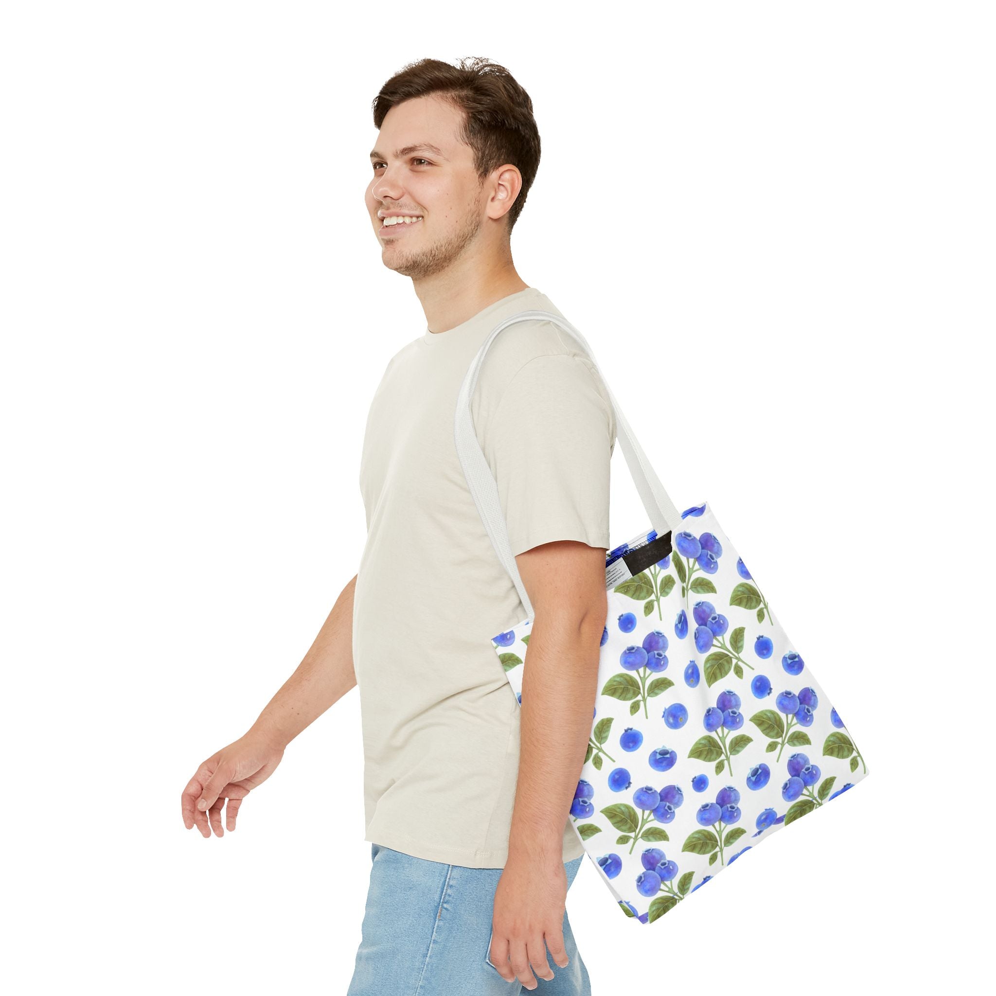 Blueberry Floral Tote Bag - Stylish and Eco-Friendly Shopping
