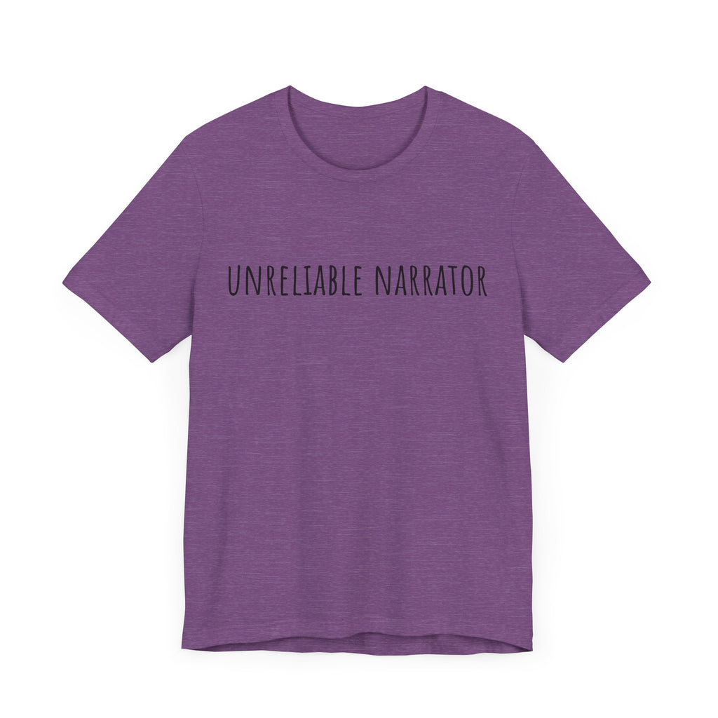 Unisex Short Sleeve Tee - Unreliable Narrator Graphic T-Shirt