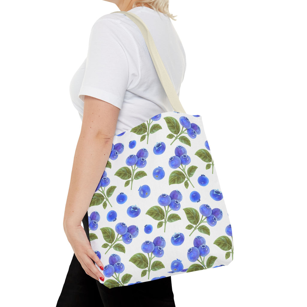 Blueberry Floral Tote Bag - Stylish and Eco-Friendly Shopping
