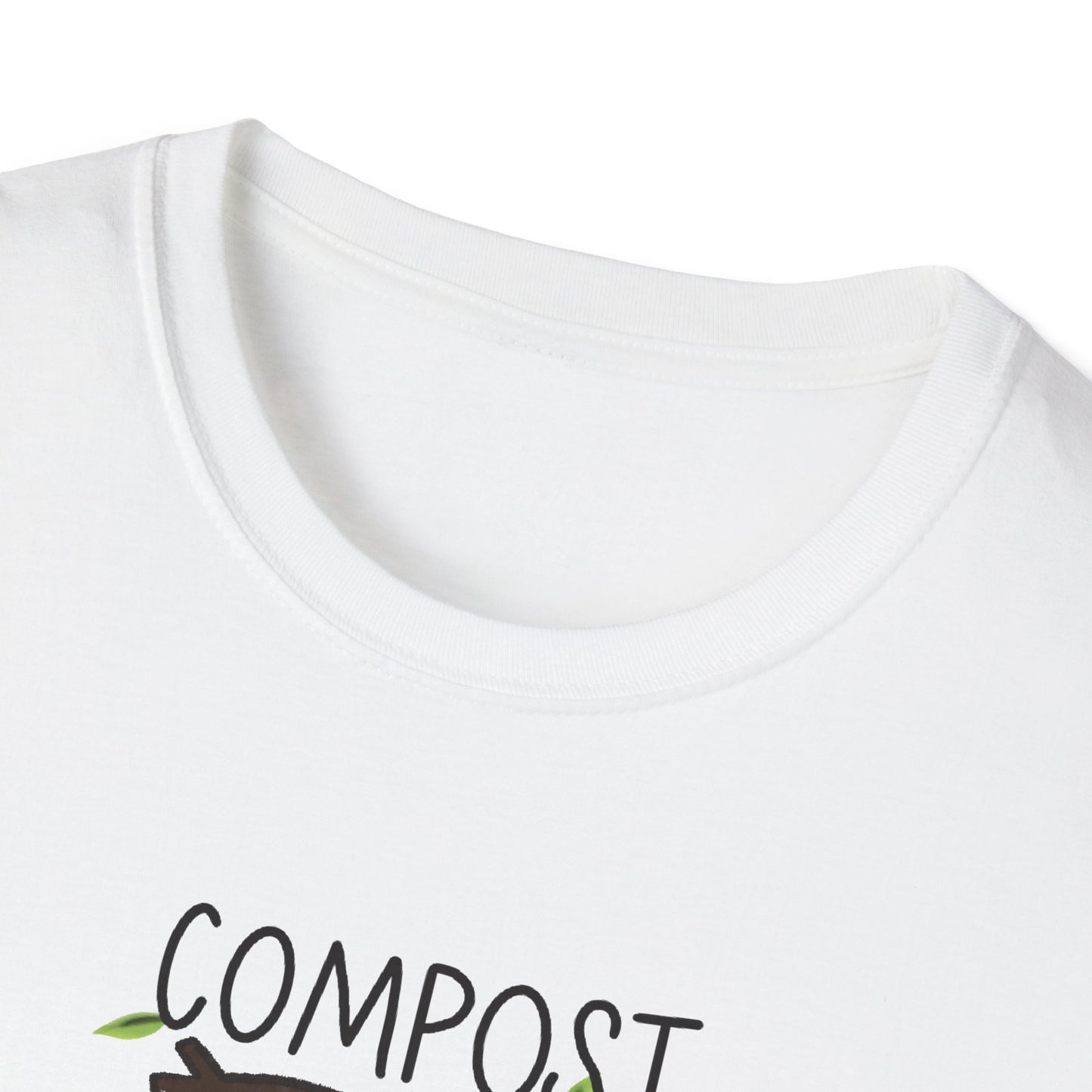 Compost The Rich T-Shirt | Mushroom Gnome Illustration, Eco Humor