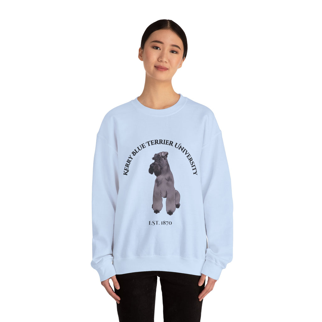 Kerry Blue Terrier University Sweatshirt - "Proudly Representing the Best of the Breed!"