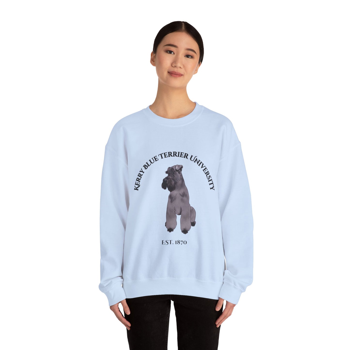 Kerry Blue Terrier University Sweatshirt - "Proudly Representing the Best of the Breed!"