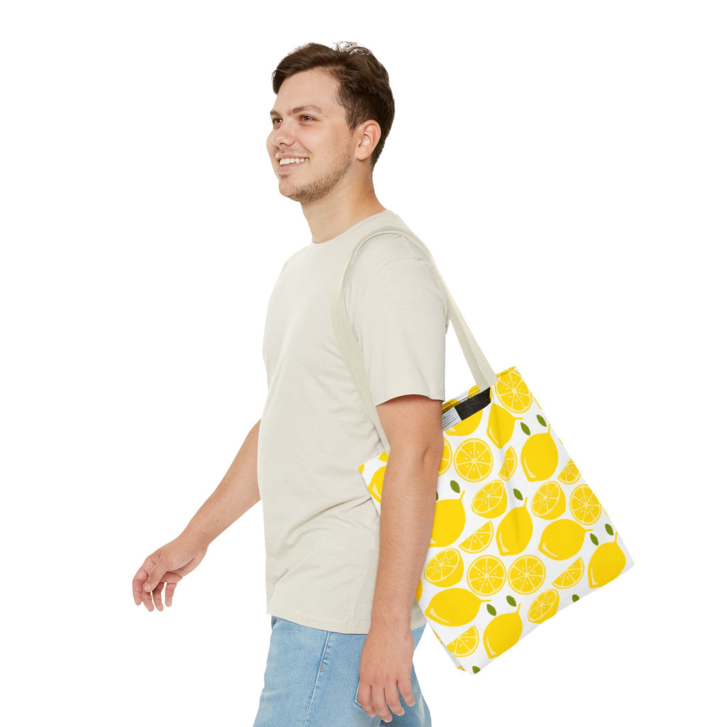 Bright Lemon Tote Bag - Perfect for Summer Outings and Eco-Friendly Shopping