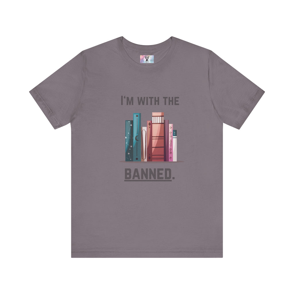 I'm with the Banned Book Tee | Literary Humor Shirt | Book Lover Gift | Unisex T-Shirt | Reading Advocacy Tee, Perfect for Book Festivals,