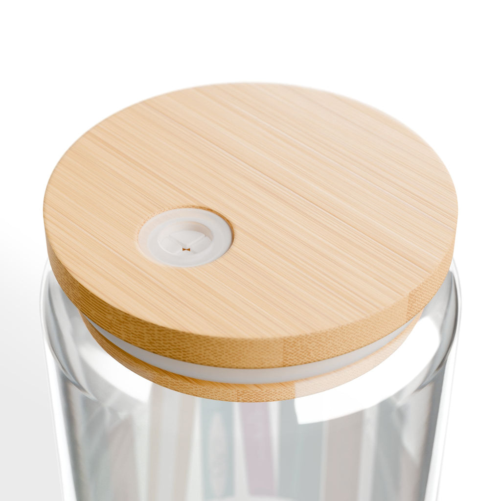 Bookshelf Sipper Glass - 16oz Drinkware for Book Lovers